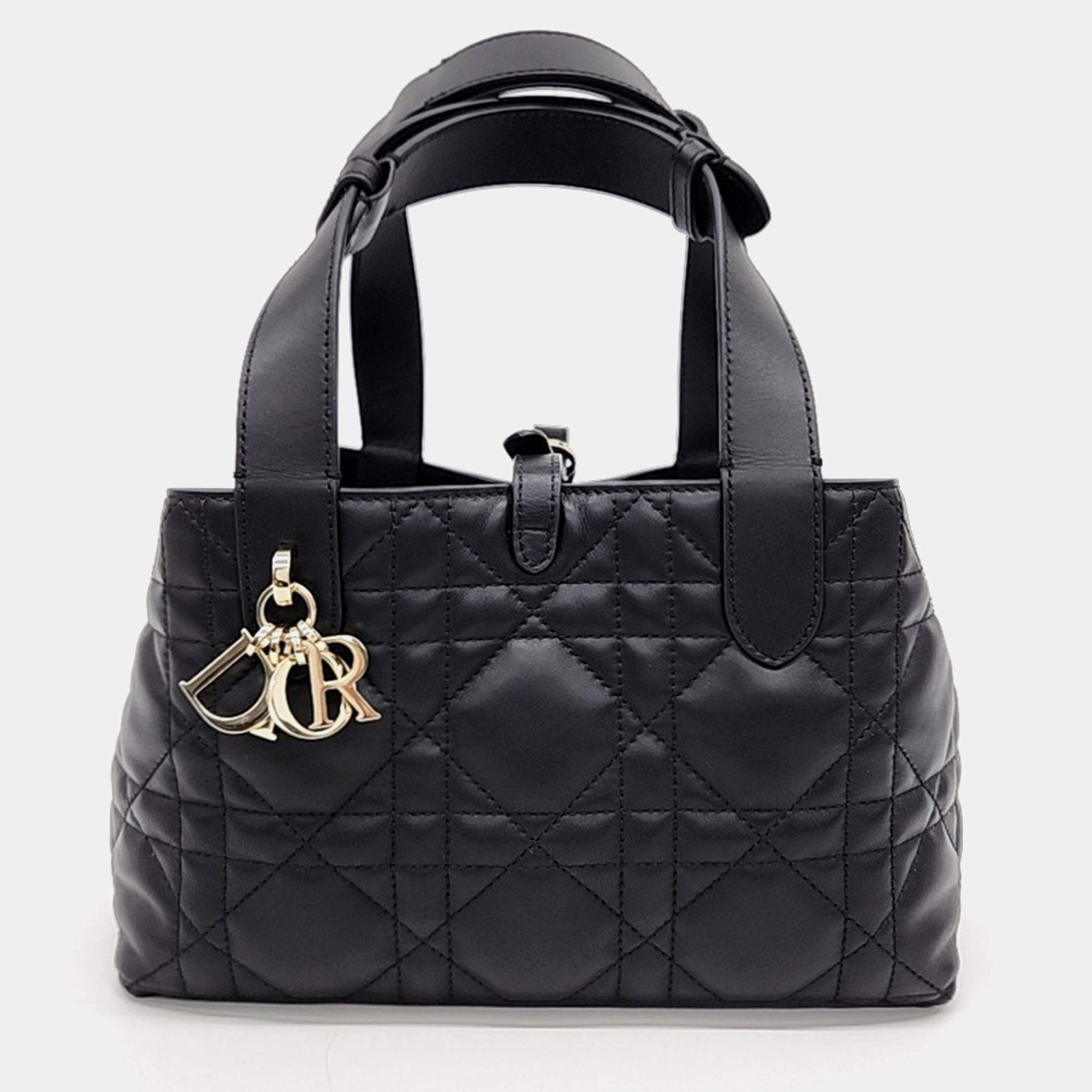 Pre Owned Dior Black Leather Toujours Small