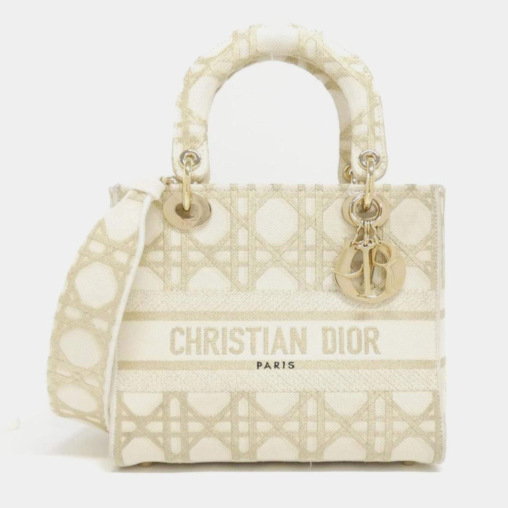 Pre Owned Christian Dior Lady D-Light Medium Handbag