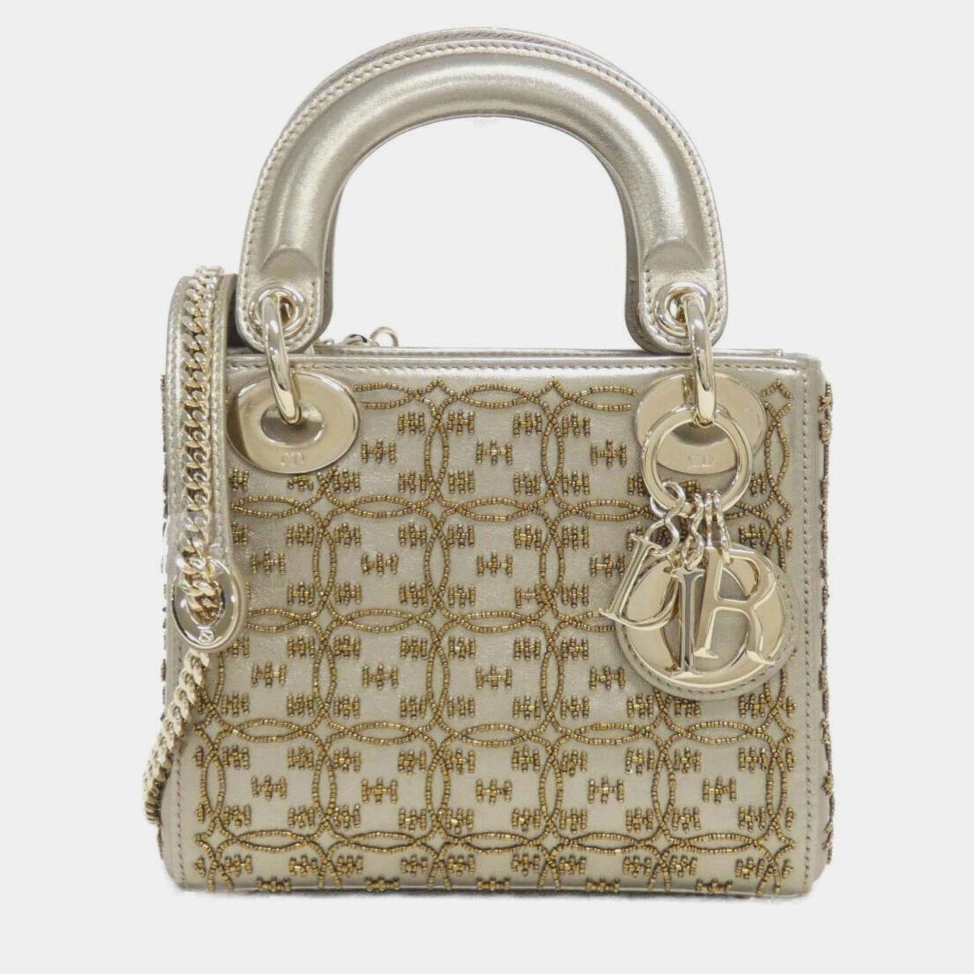 Pre Owned Christian Dior Lady Mini Handbag