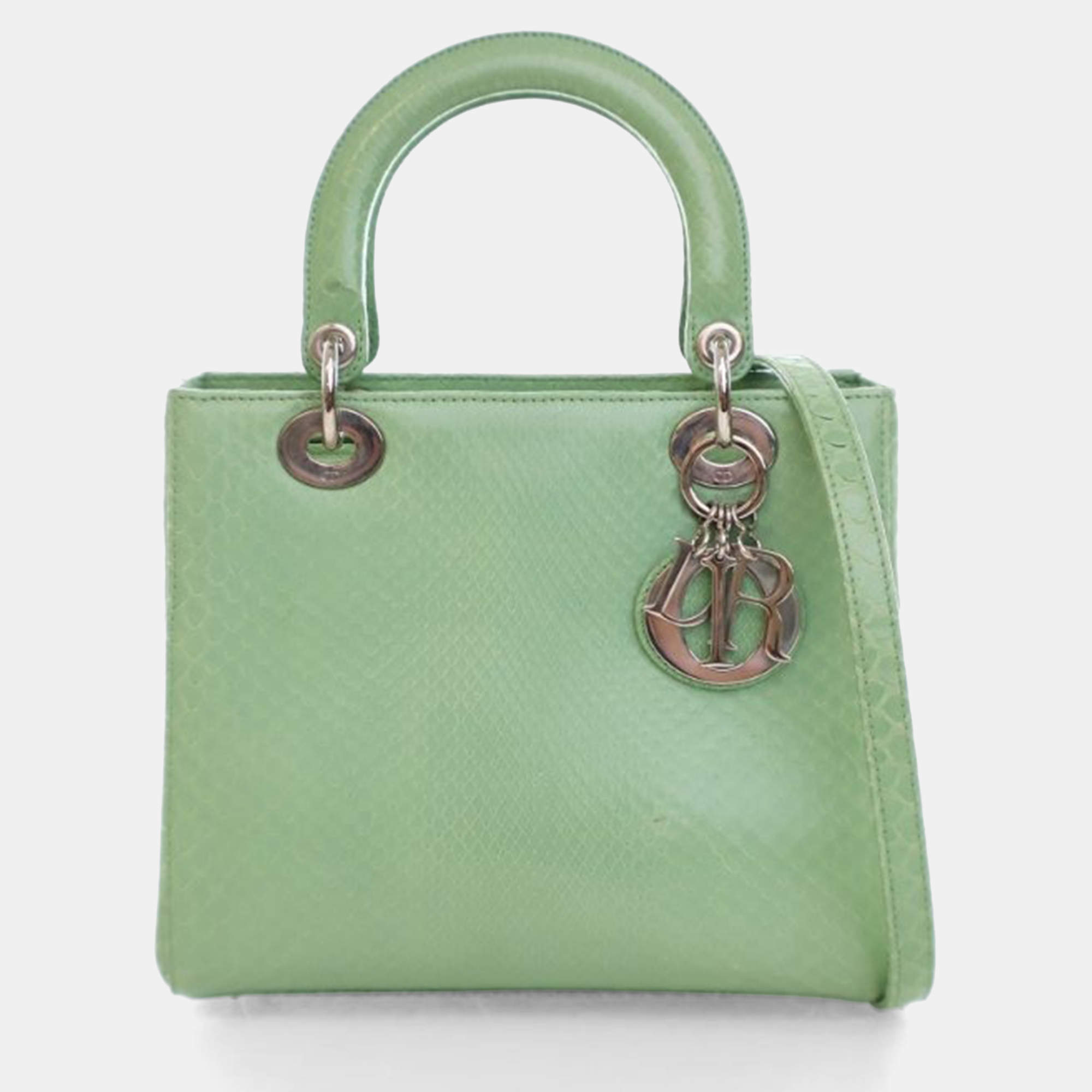 Pre Owned Dior Medium Python Lady Dior