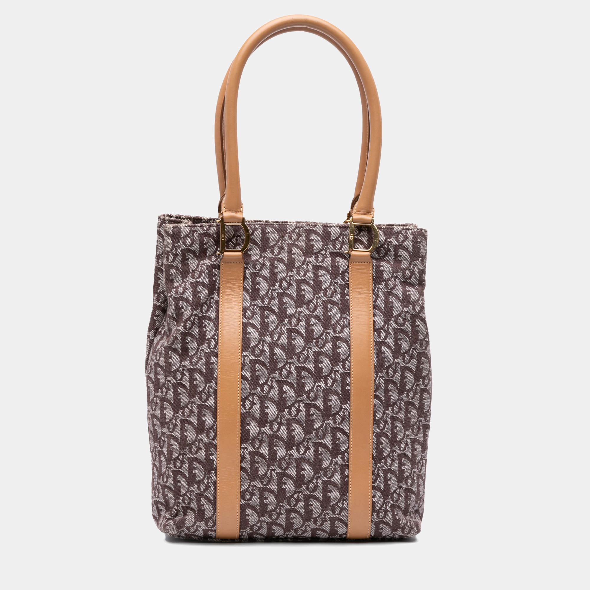 Pre Owned Dior Brown Diorissimo Trotter Canvas Tote
