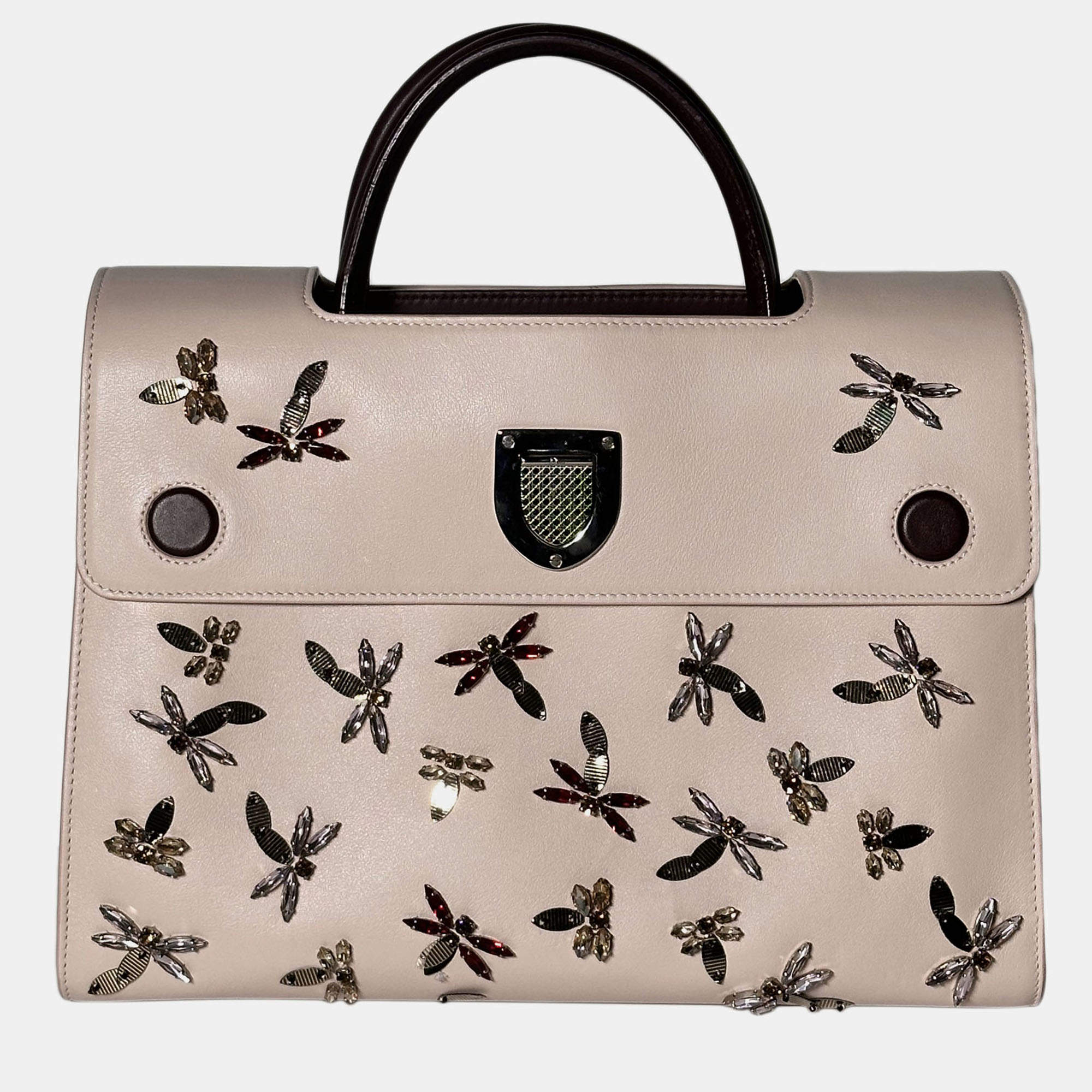 Pre Owned Dior Pink Medium Diorever Flap