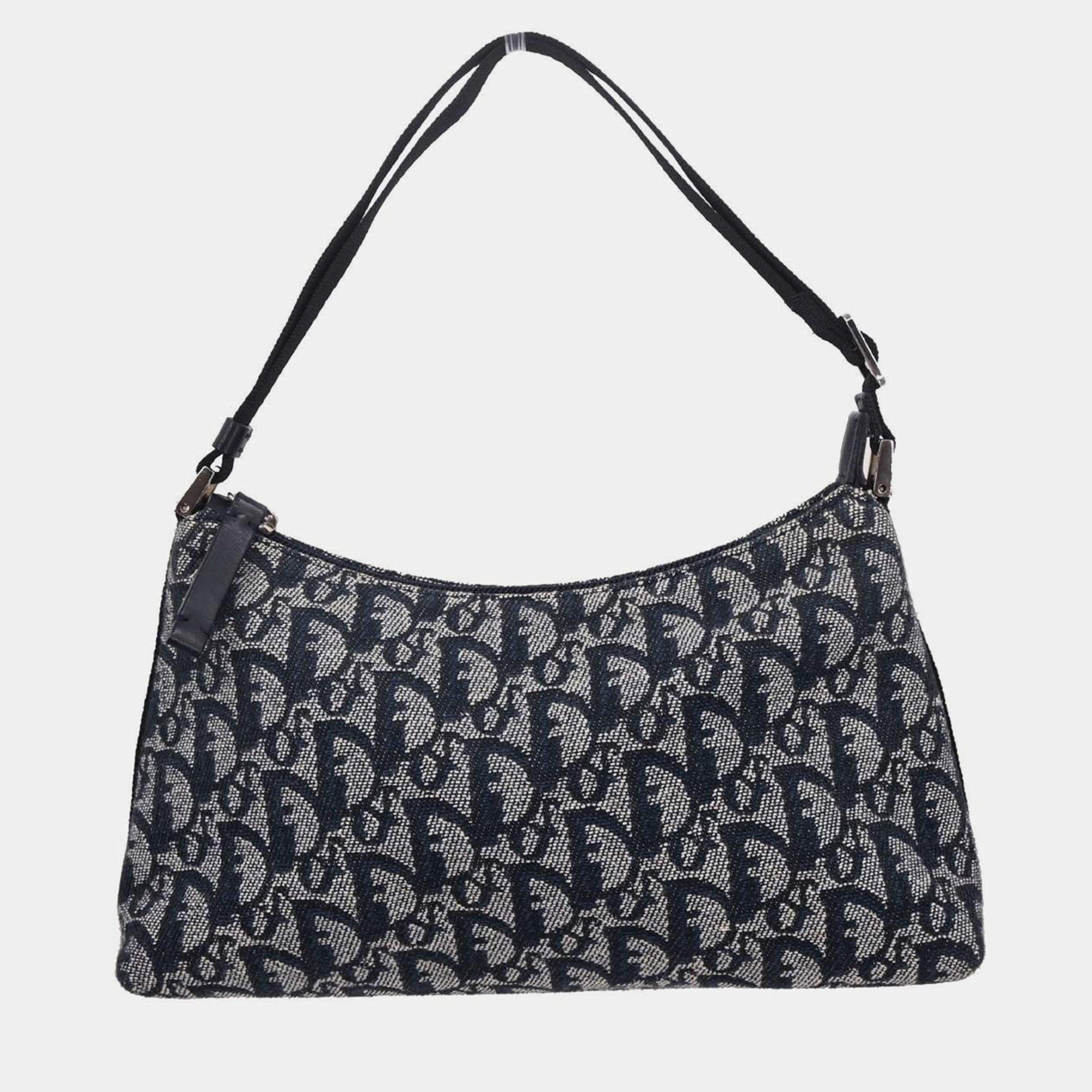 Pre Owned حقيبة ديور تروتر كحلية يد