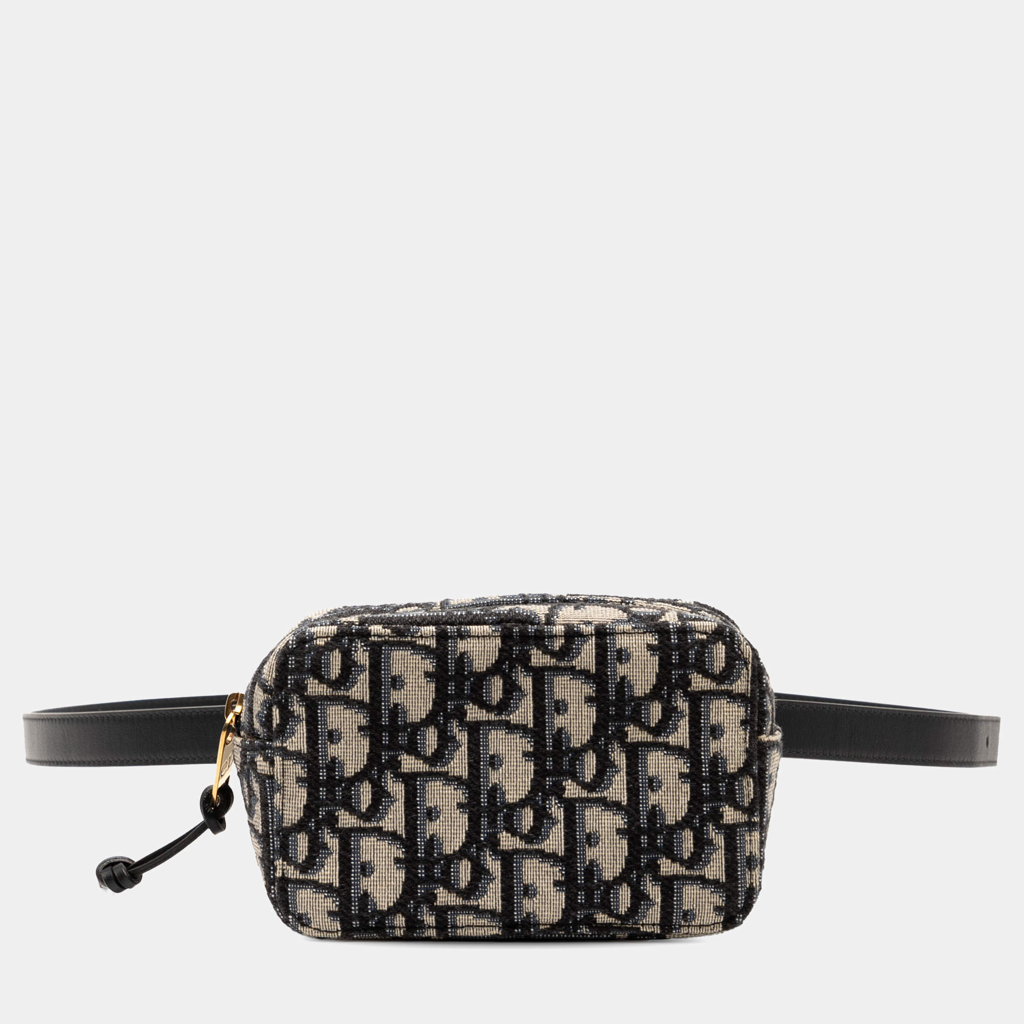 مملوكة مسبقًا حقيبة بيلت ديور قماش أوبليك أزرق كحلي