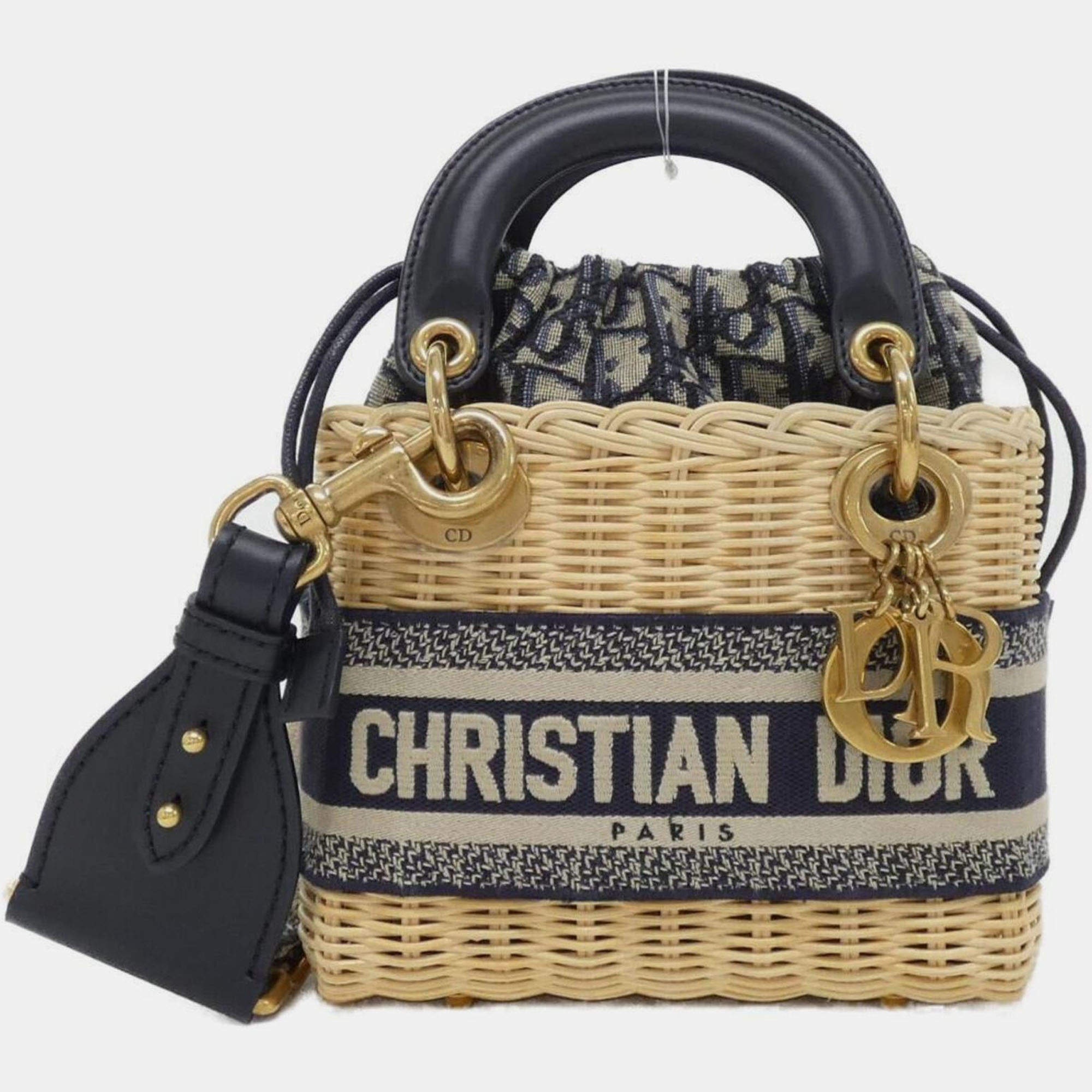 Pre Owned Christian Dior Dior Oblique Lady Handbag