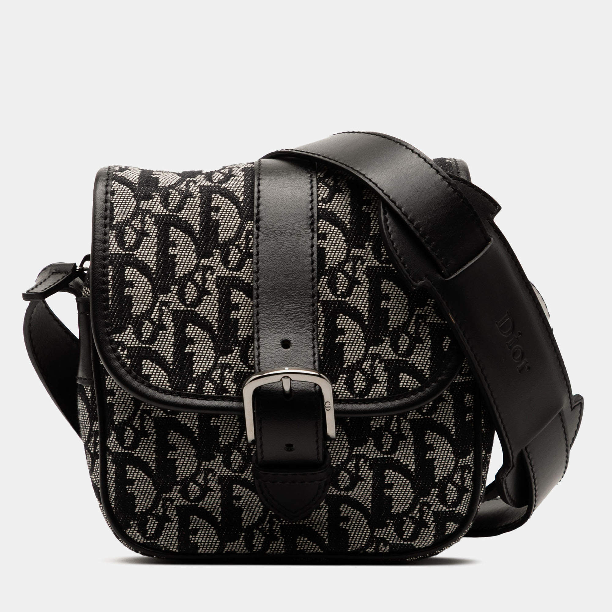 مملوكة مسبقًا Dior Black Diorissimo Trotter Canvas Crossbody