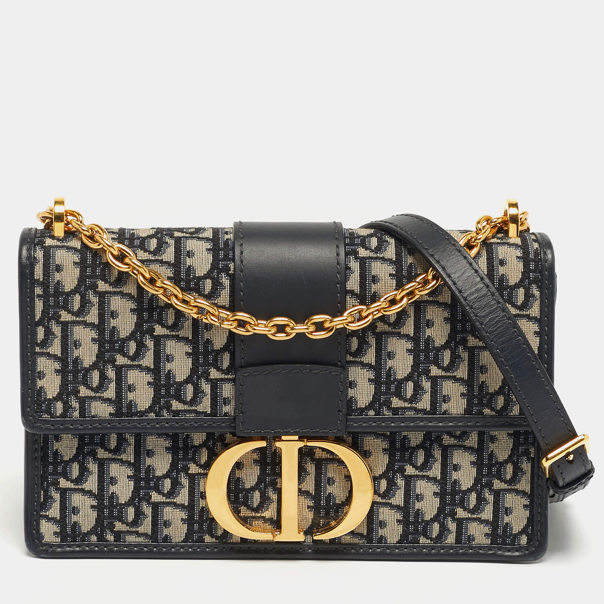 Pre Owned حقيبة كتف ديور مونتين 30 جلد وقماش أوبليك بورغندي