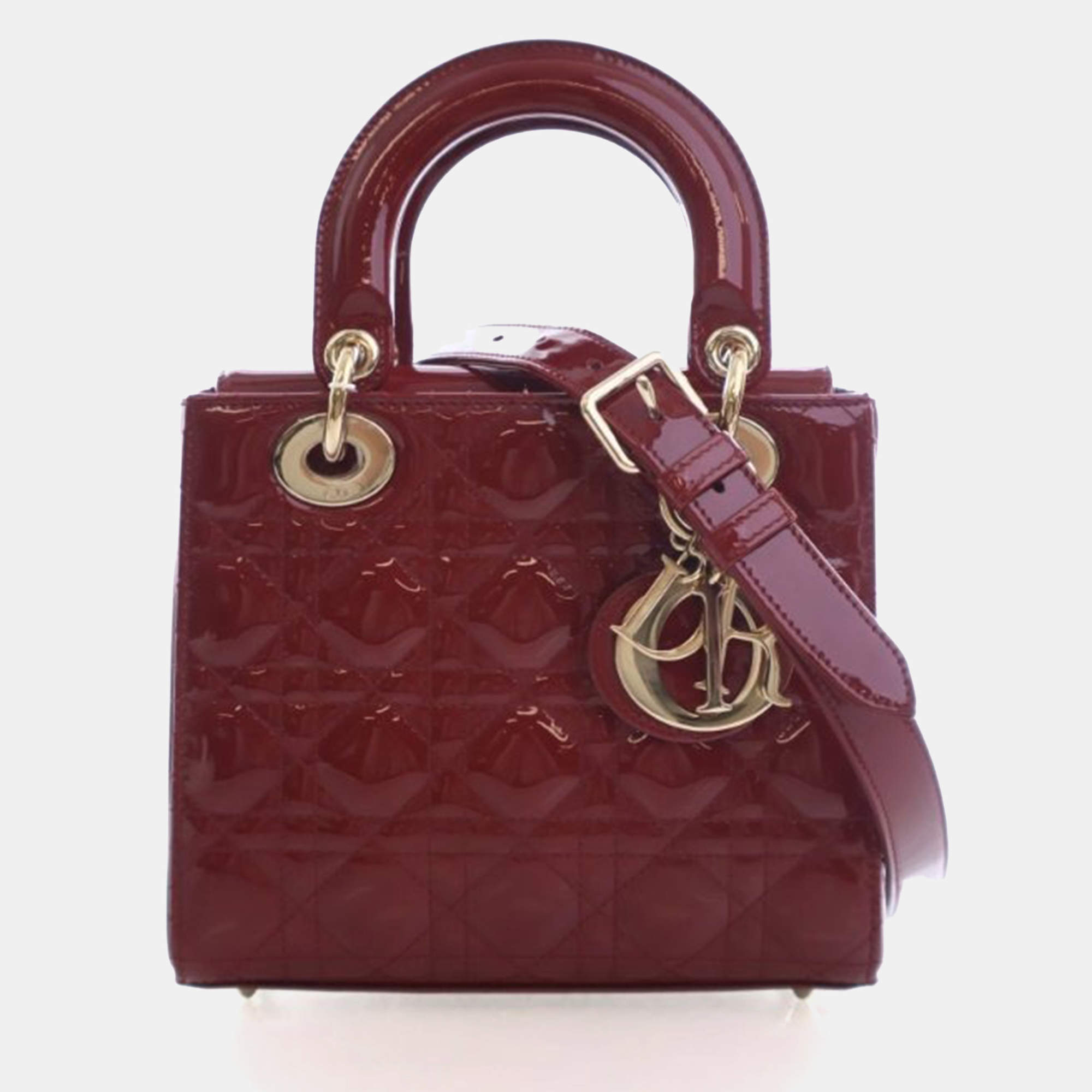 مملوكة مسبقًا Christian Dior Small Patent Lady Dior