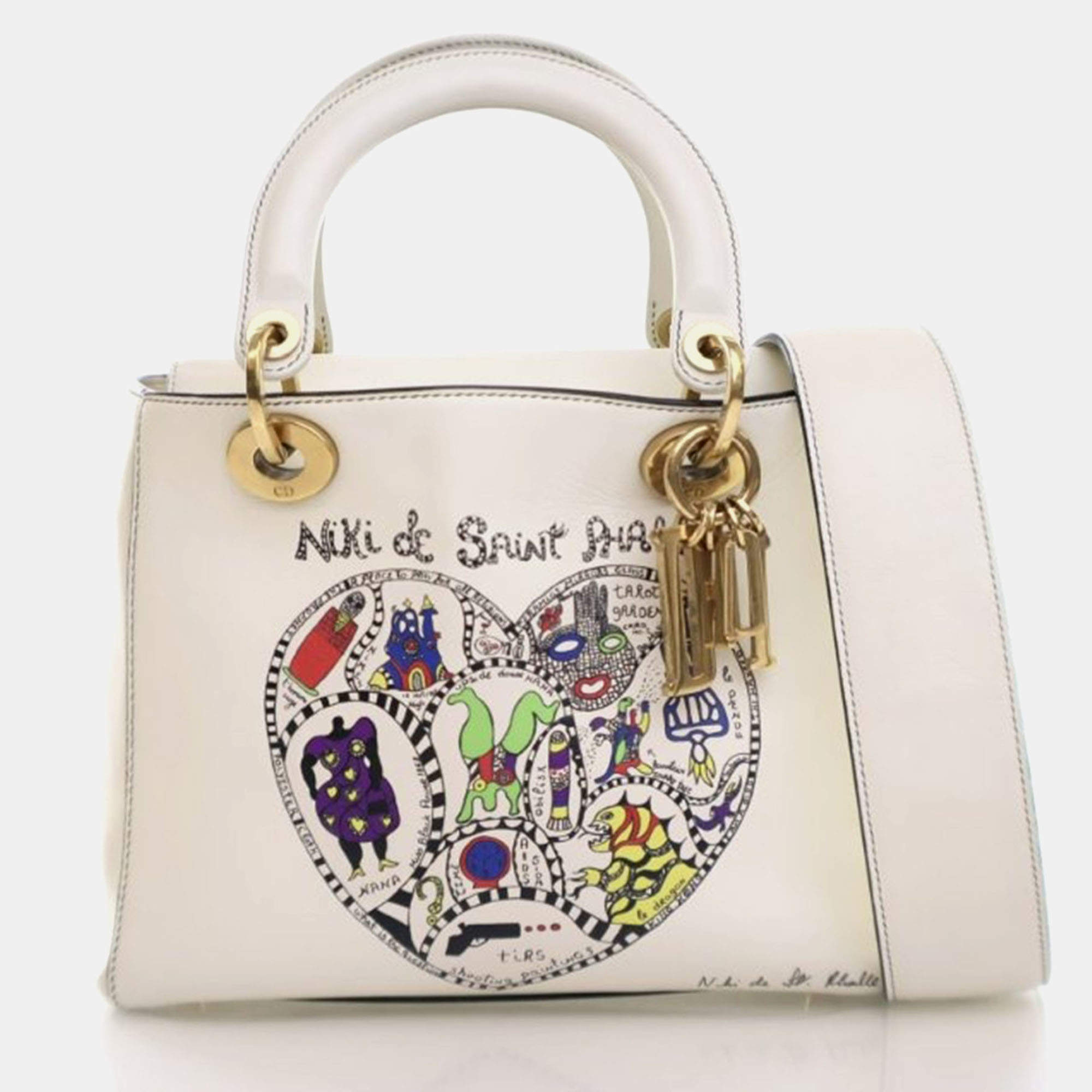 Pre Owned Dior Medium Calfskin Lady Dior