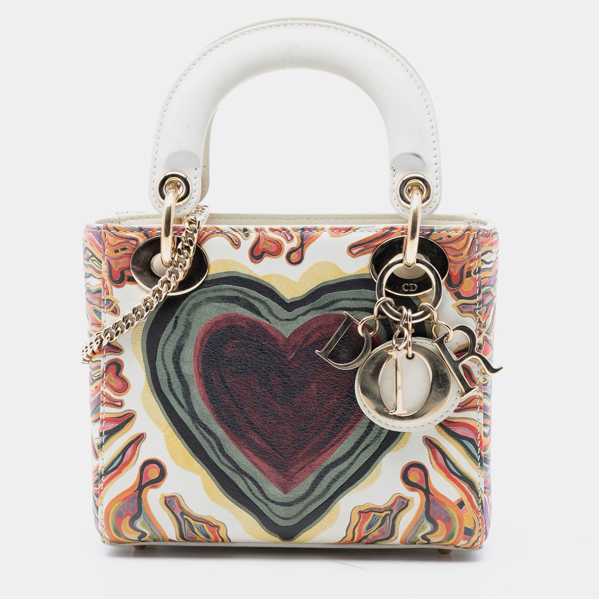 مملوكة مسبقًا ديور ليدي ديورامور صغرى جلد عجل أبيض خاص طبعة محدودة ليدي ديور