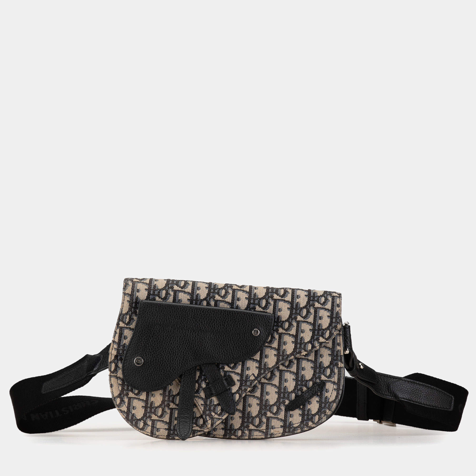 مملوكة مسبقًا حقيبة رسول سادل كانفاس أوبليك أزرق ديور