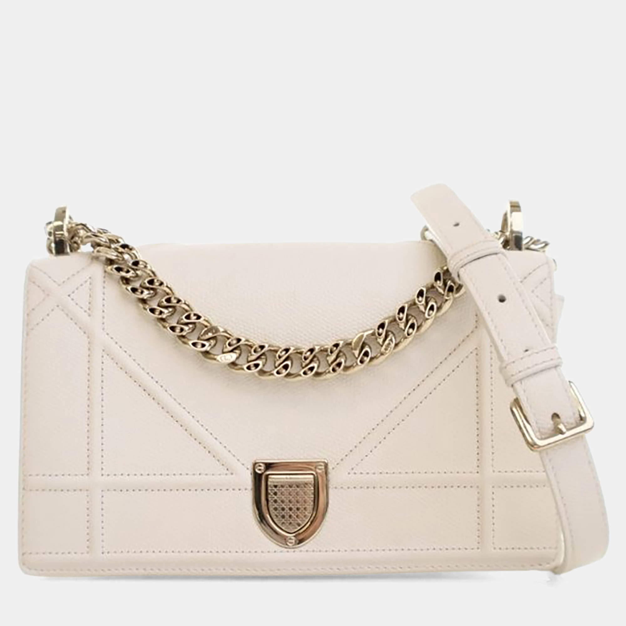 مملوكة مسبقًا Dior Small Grained Calfskin Diorama Flap Bag