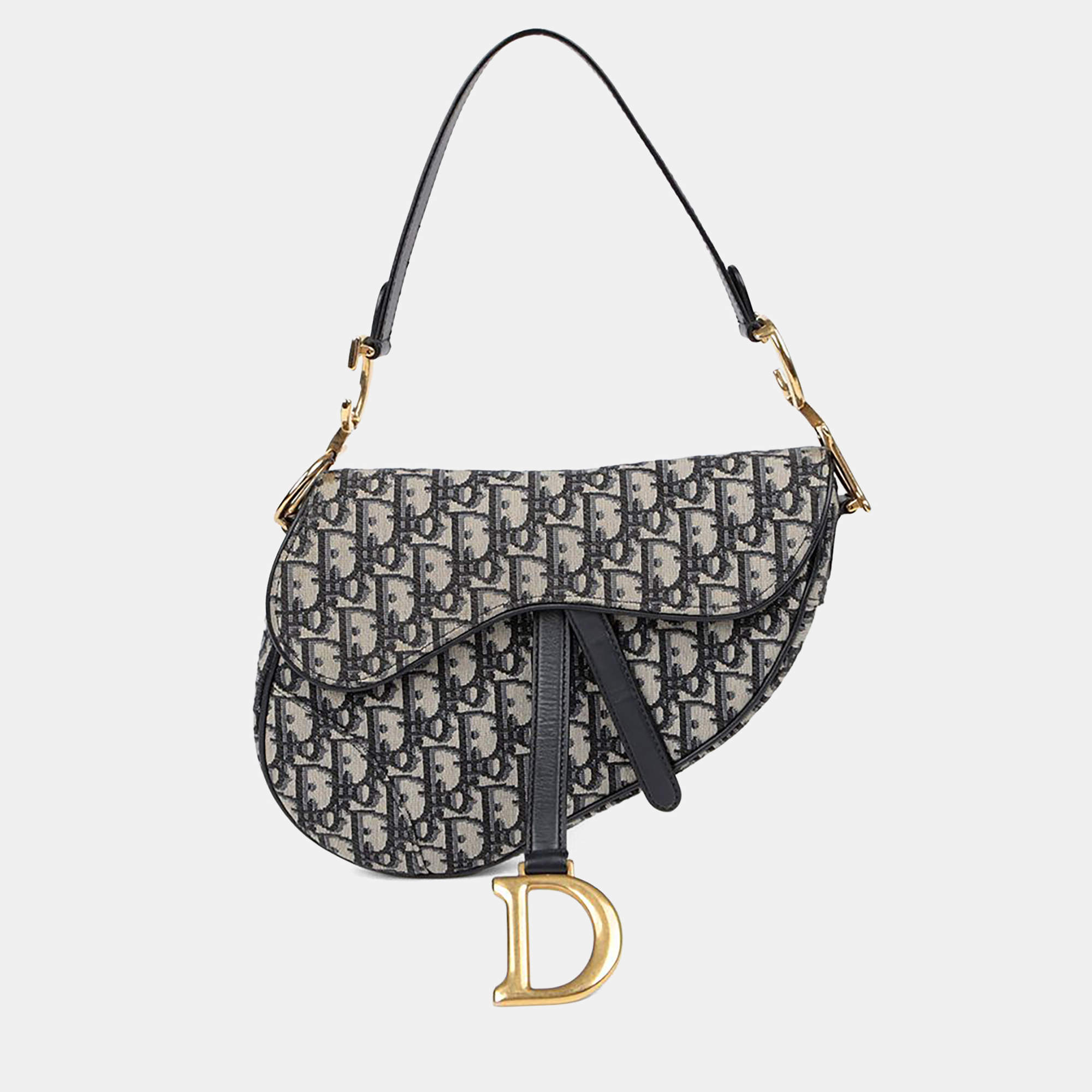 مملوكة مسبقًا Dior Saddle Blue Leather Shoulder Bag
