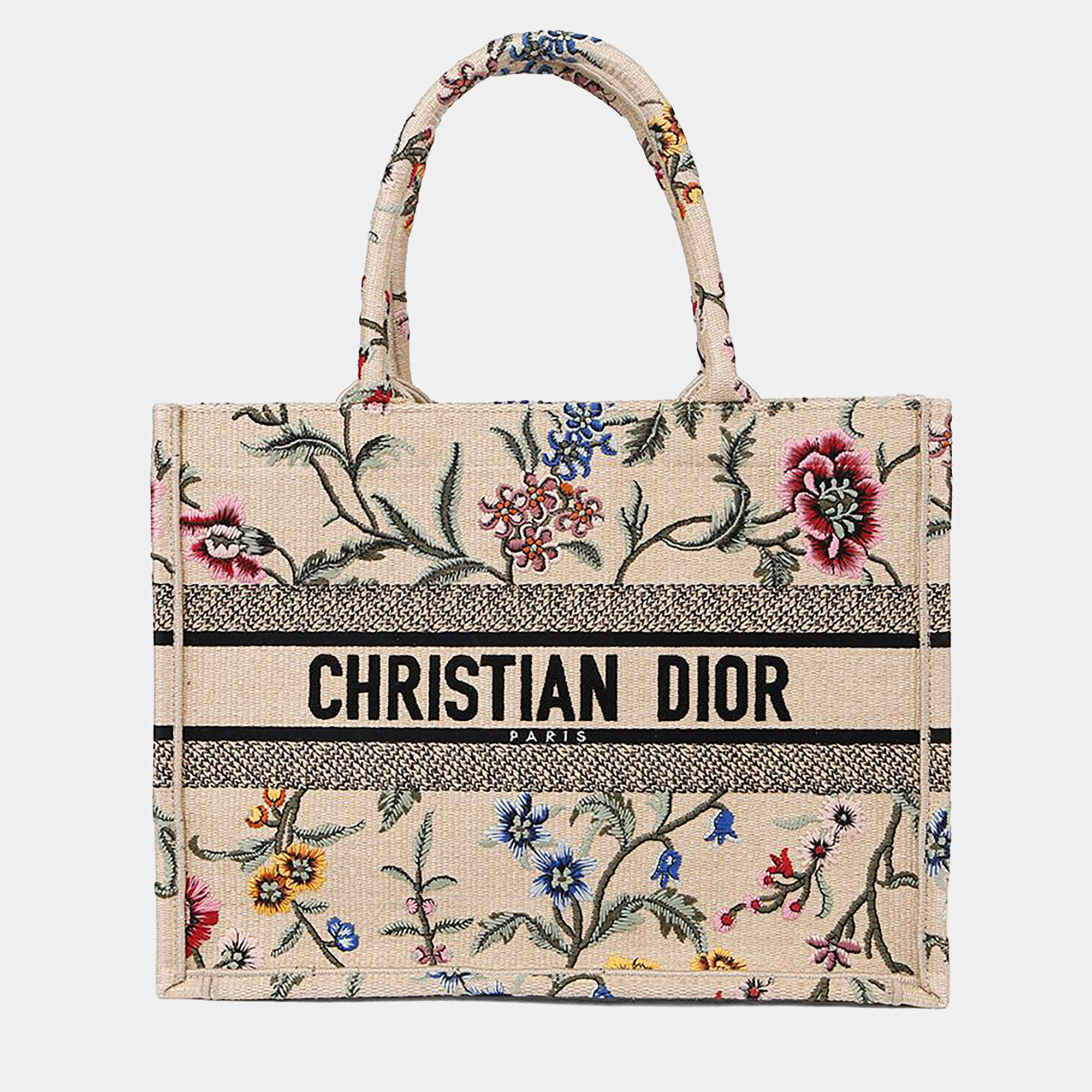 Pre Owned Dior Book Tote Medium Canvas Tote Bag