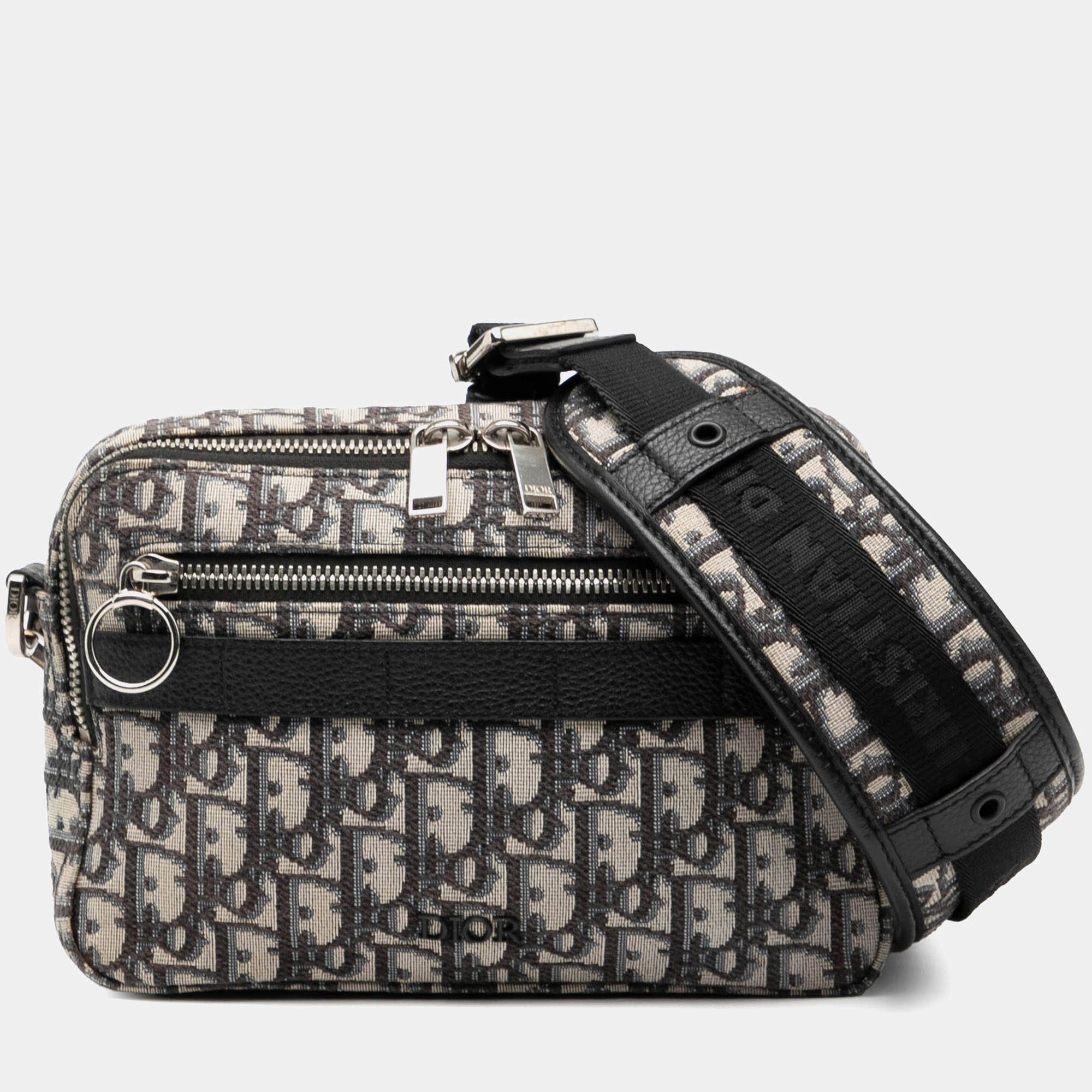 مملوكة مسبقًا Dior Blue Oblique Canvas Safari Crossbody