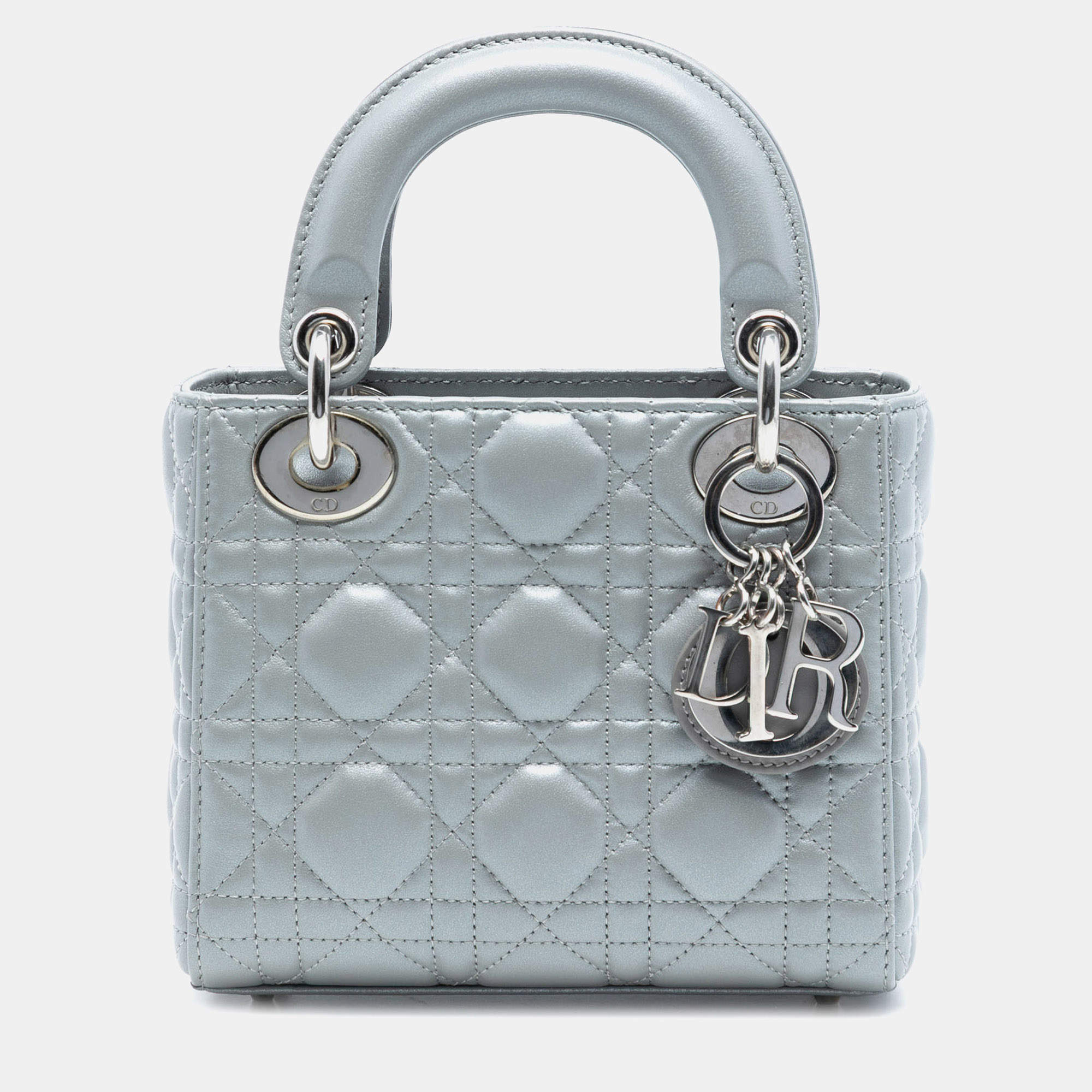 مملوكة مسبقًا Mini Lambskin Cannage Lady Dior