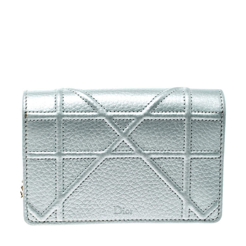 Christian Dior Diorama Bag in Silver Leather — UFO No More