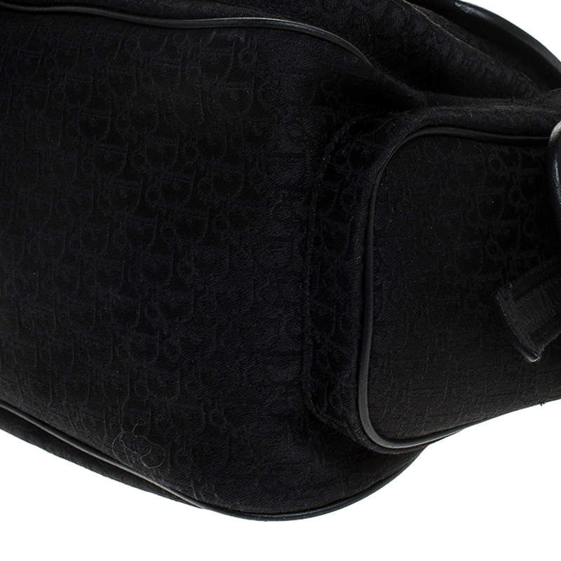 Dior Black Diorissimo Canvas Multi Pocket Shoulder Bag