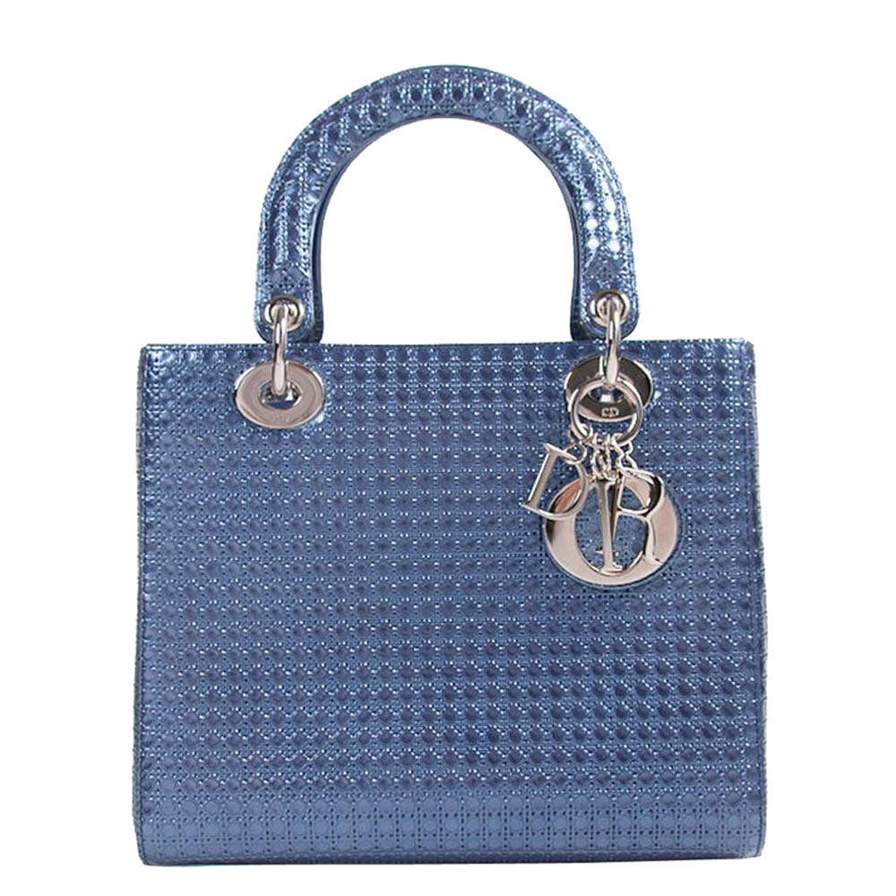 dior tote bag blue