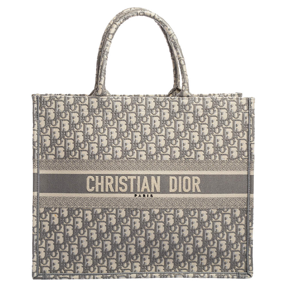 Dior Grey Oblique Canvas Book Tote Dior | The Luxury Closet