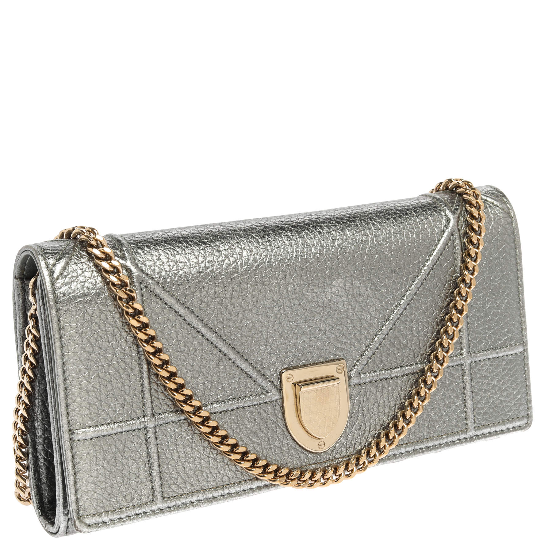 Diorama wallet on chain silver new arrivals