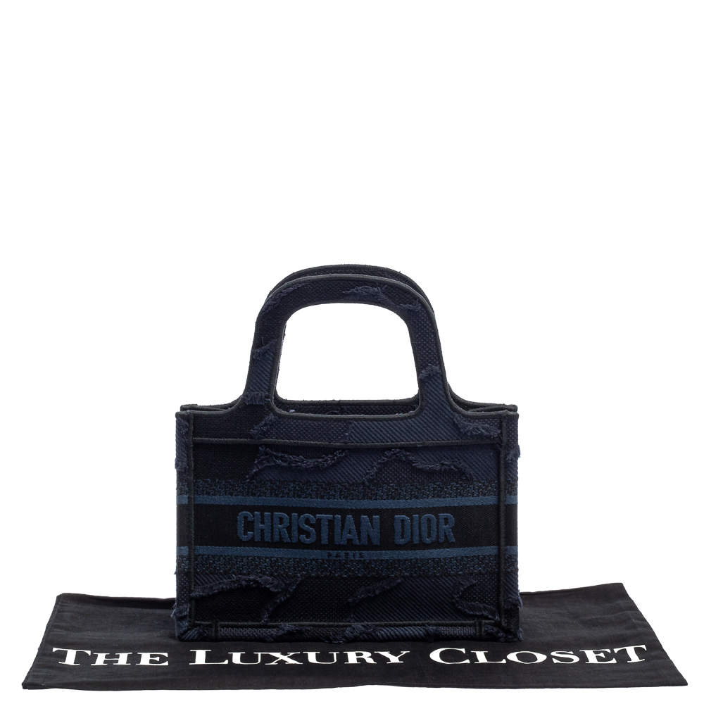 Book tote cloth tote Dior Navy in Cloth - 31897846