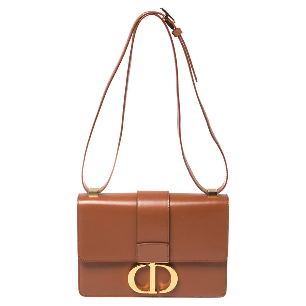 Dior Brown Leather Montaigne 30 Flap Shoulder Bag Dior | TLC