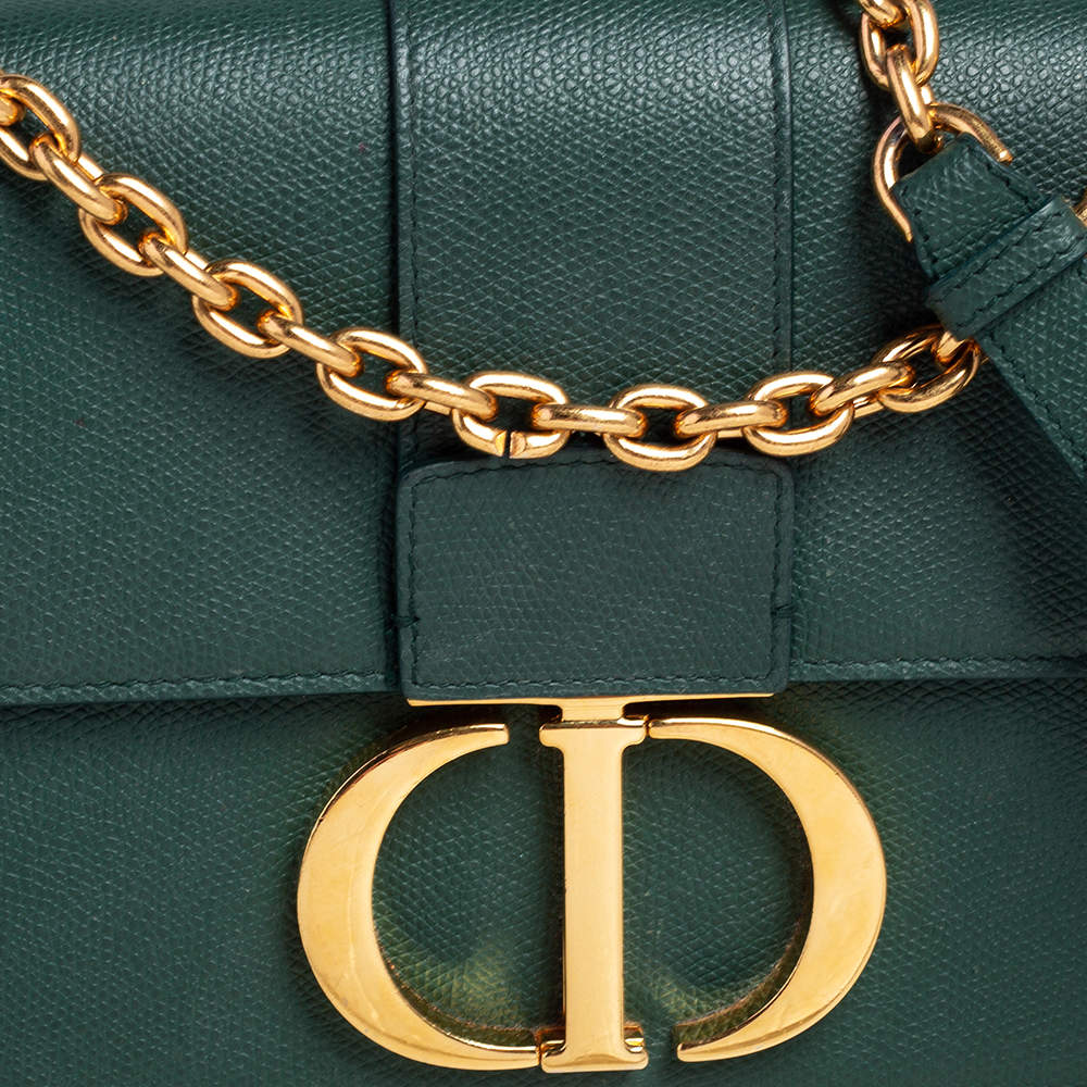 30 montaigne leather handbag Dior Green in Leather - 33035451