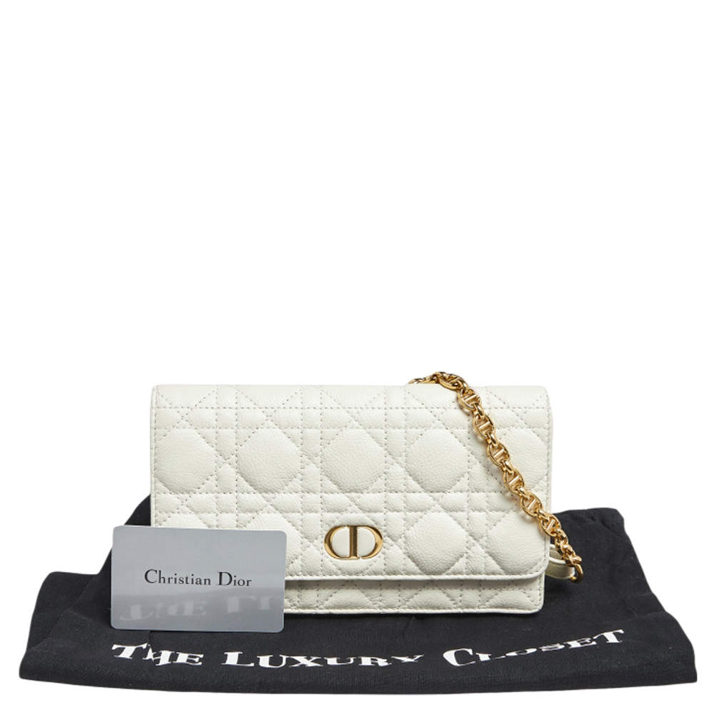 Dior Caro Belt Pouch With Chain - Kaialux