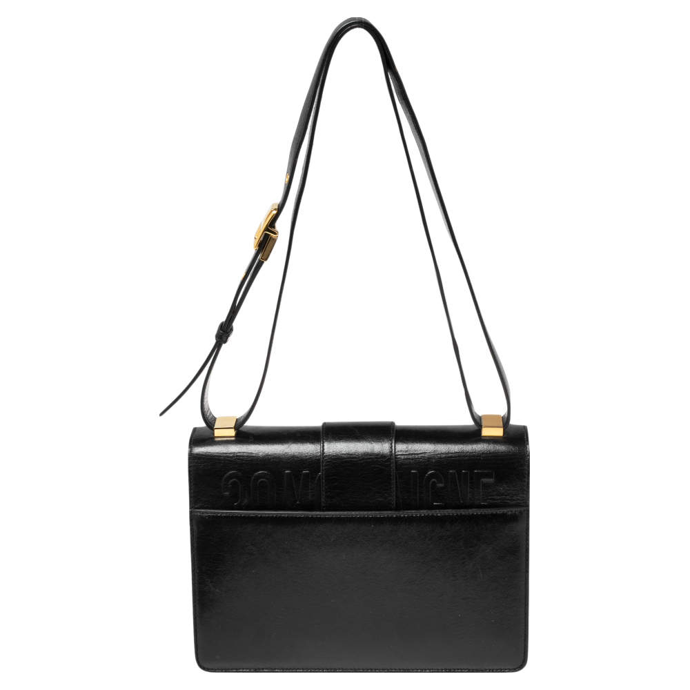 Dior Small 30 Montaigne Bag Black - THE PURSE AFFAIR