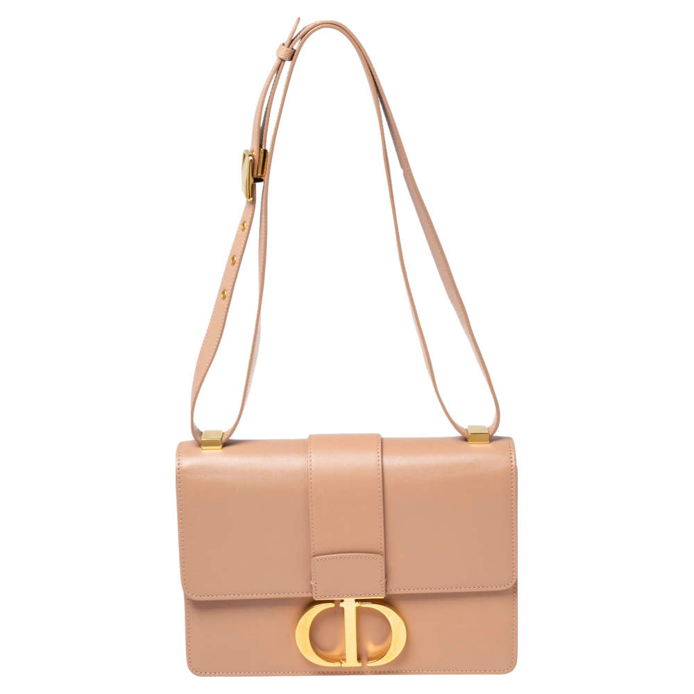 Dior Beige Leather 30 Montaigne Shoulder Bag