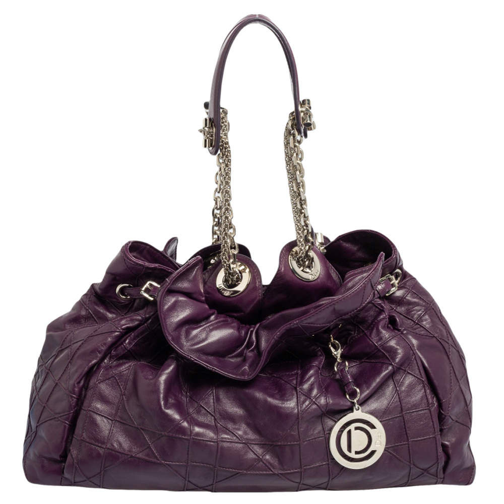 Dior Purple Cannage Leather Le Trente Tote Dior | The Luxury Closet