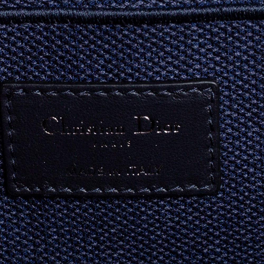 CHRISTIAN DIOR Oblique Diortravel Vanity Case Blue 1215629