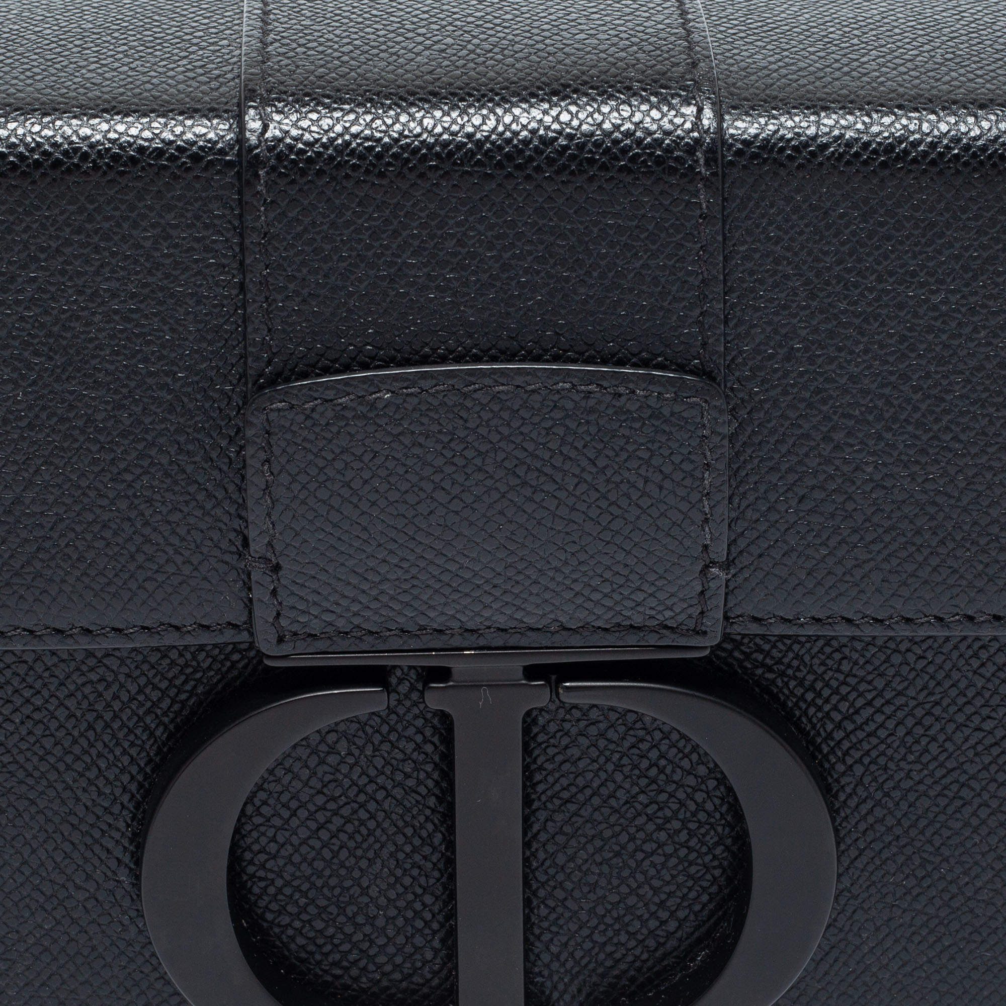 Christian Dior 30 Montaigne Box Bag Leather Gray 1039701