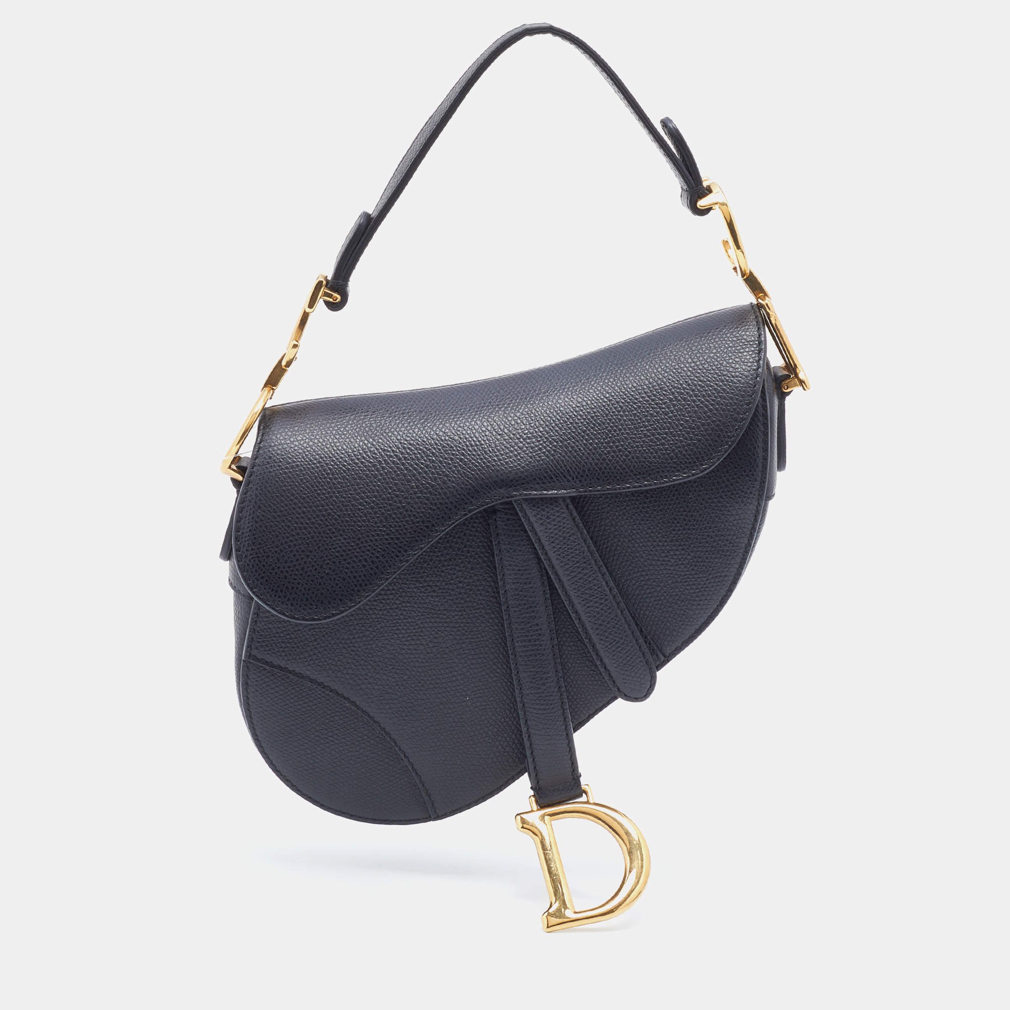 Dior Black Leather Mini Saddle Bag Dior The Luxury Closet