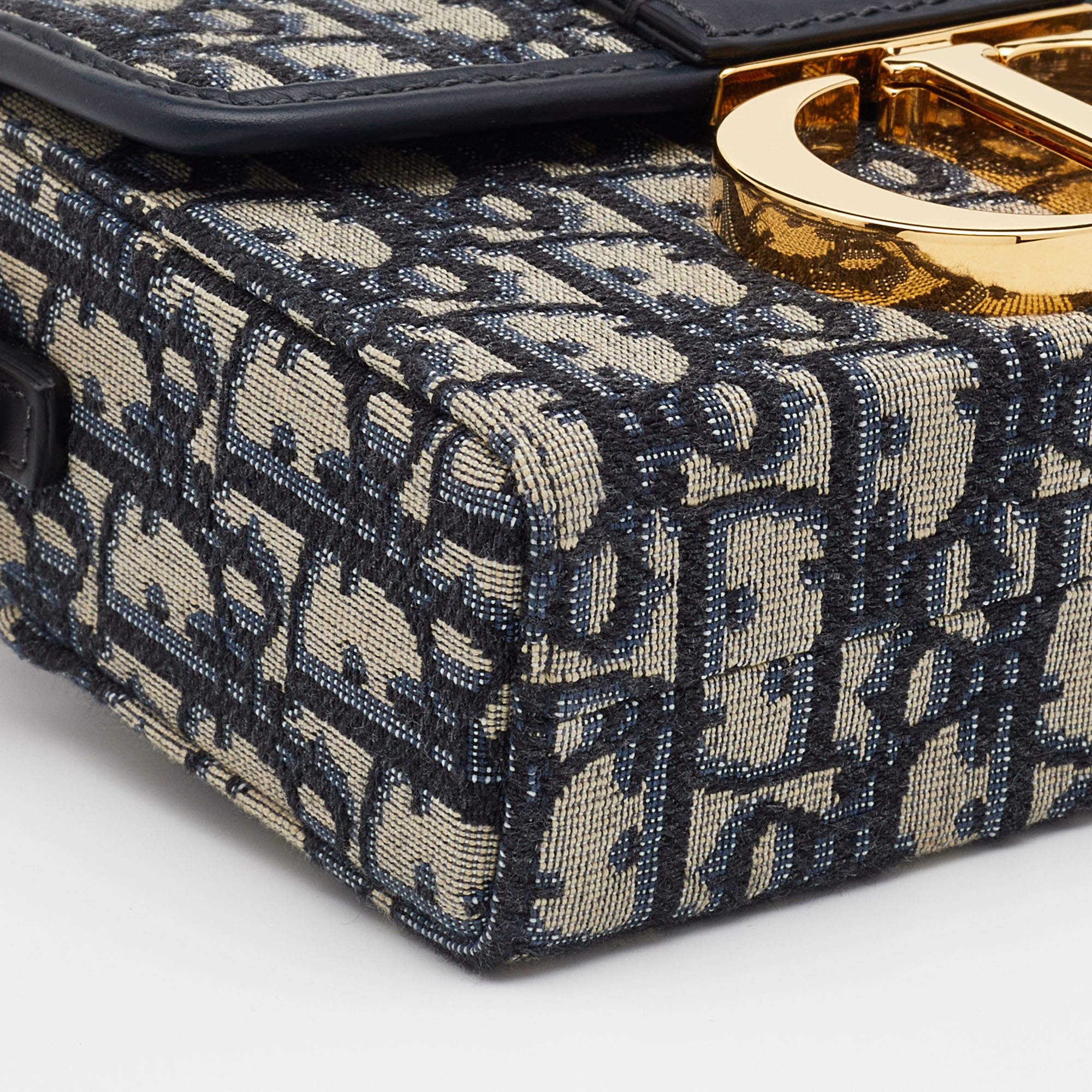 30 montaigne box cloth crossbody bag Dior Blue in Cloth - 36462945