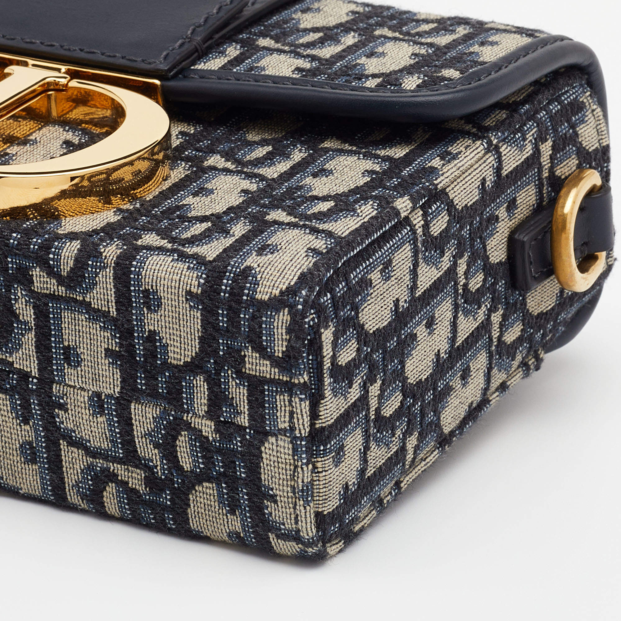 30 montaigne box tweed crossbody bag Dior Blue in Tweed - 37124143