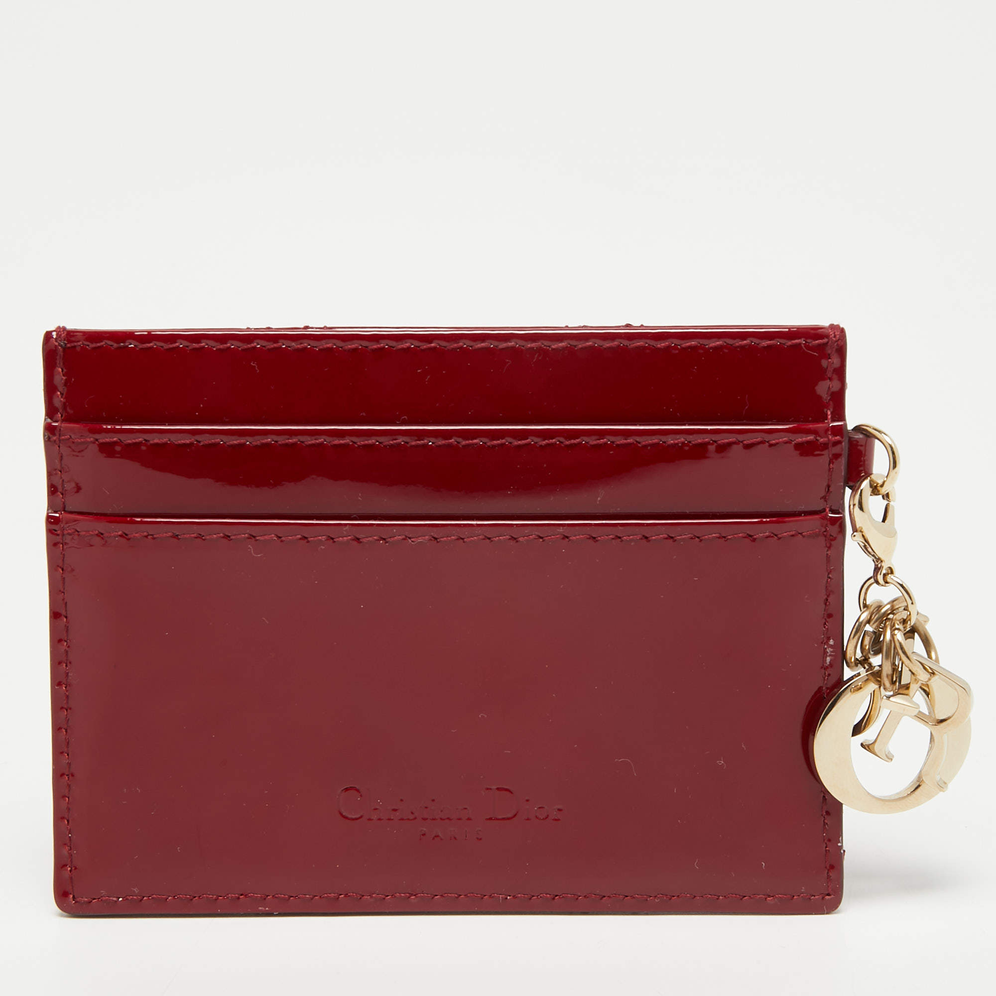 Dior red hotsell card holder