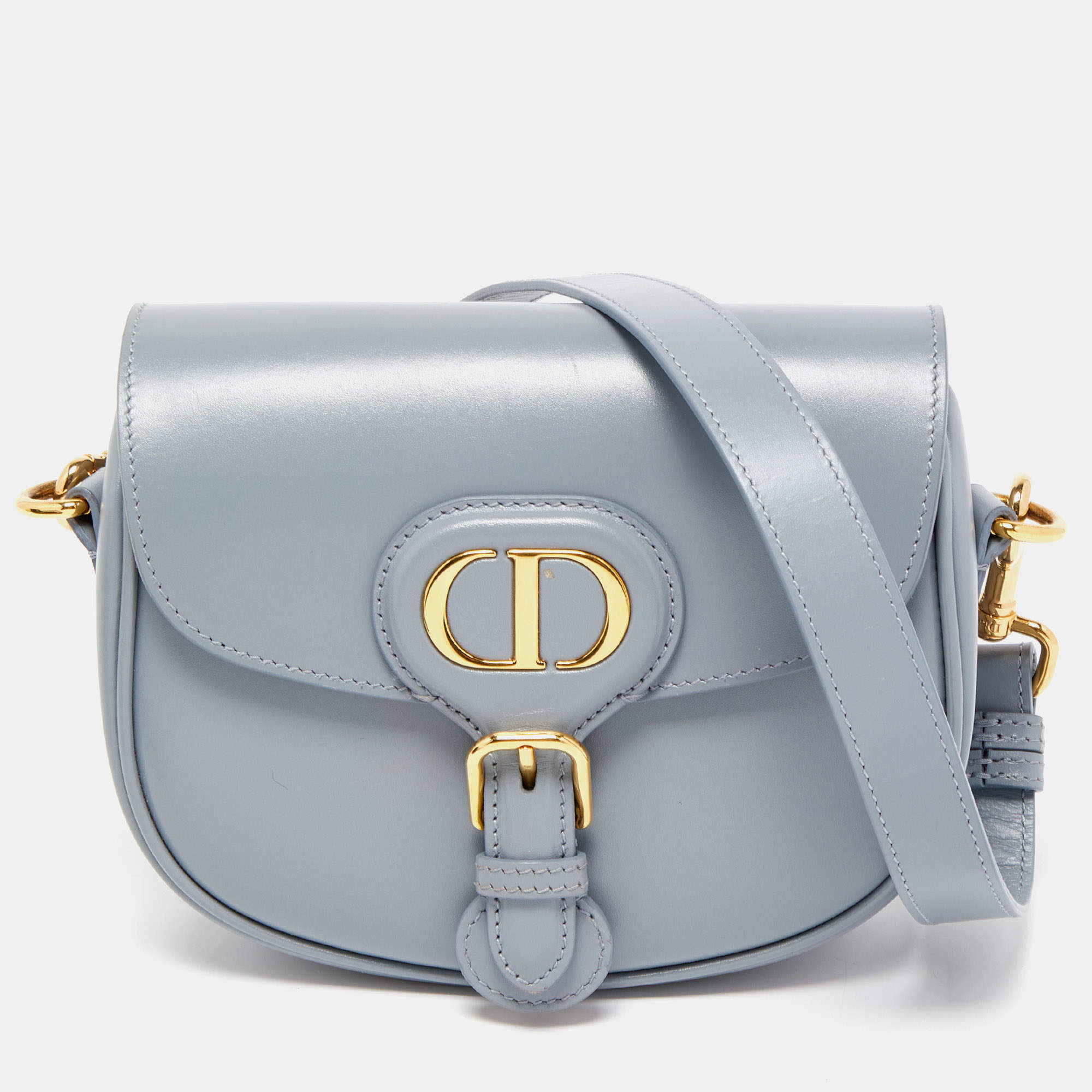 Dior Grey Leather Small Bobby Bag