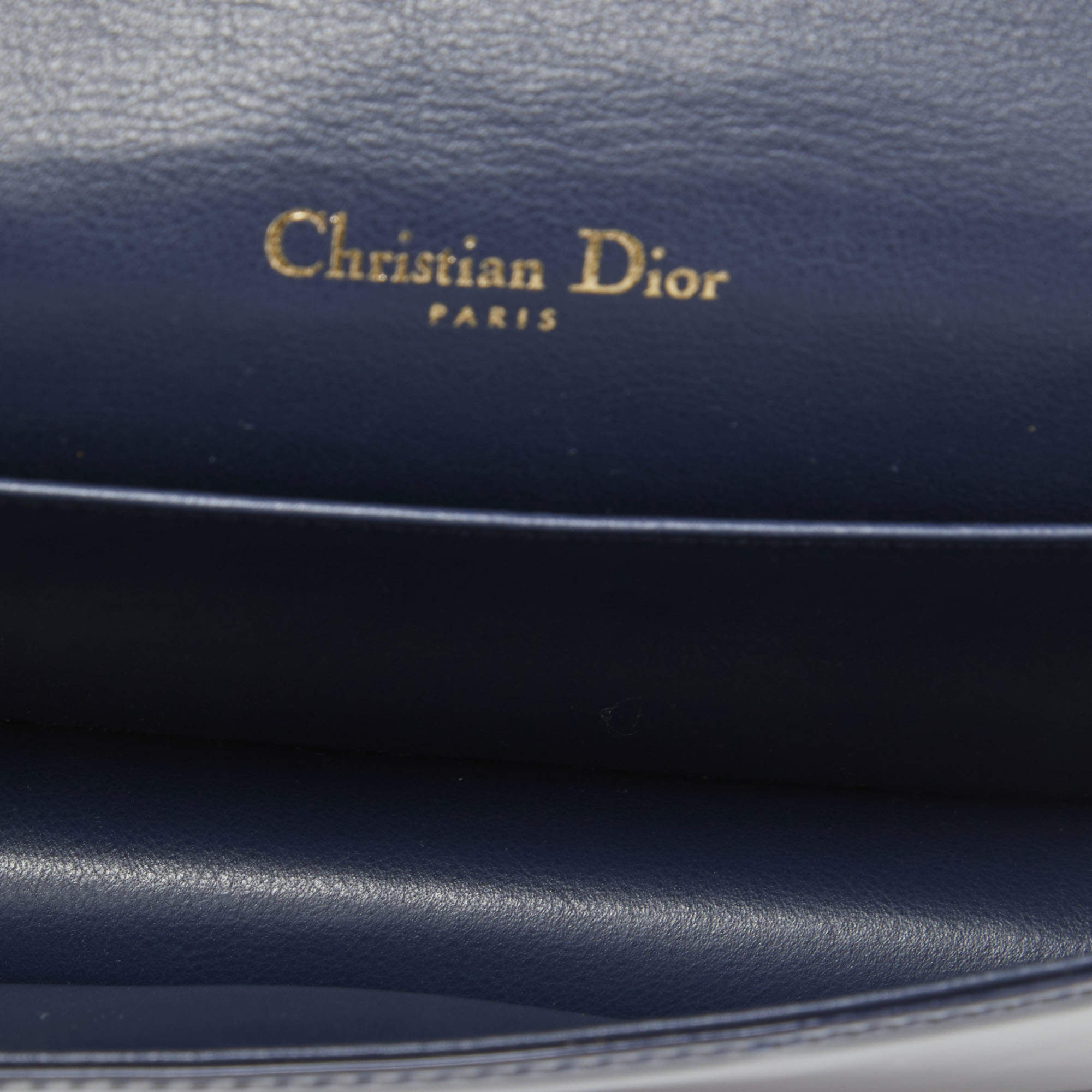 Christian Dior Royal Blue Lady Dior Chain Pouch – The Closet