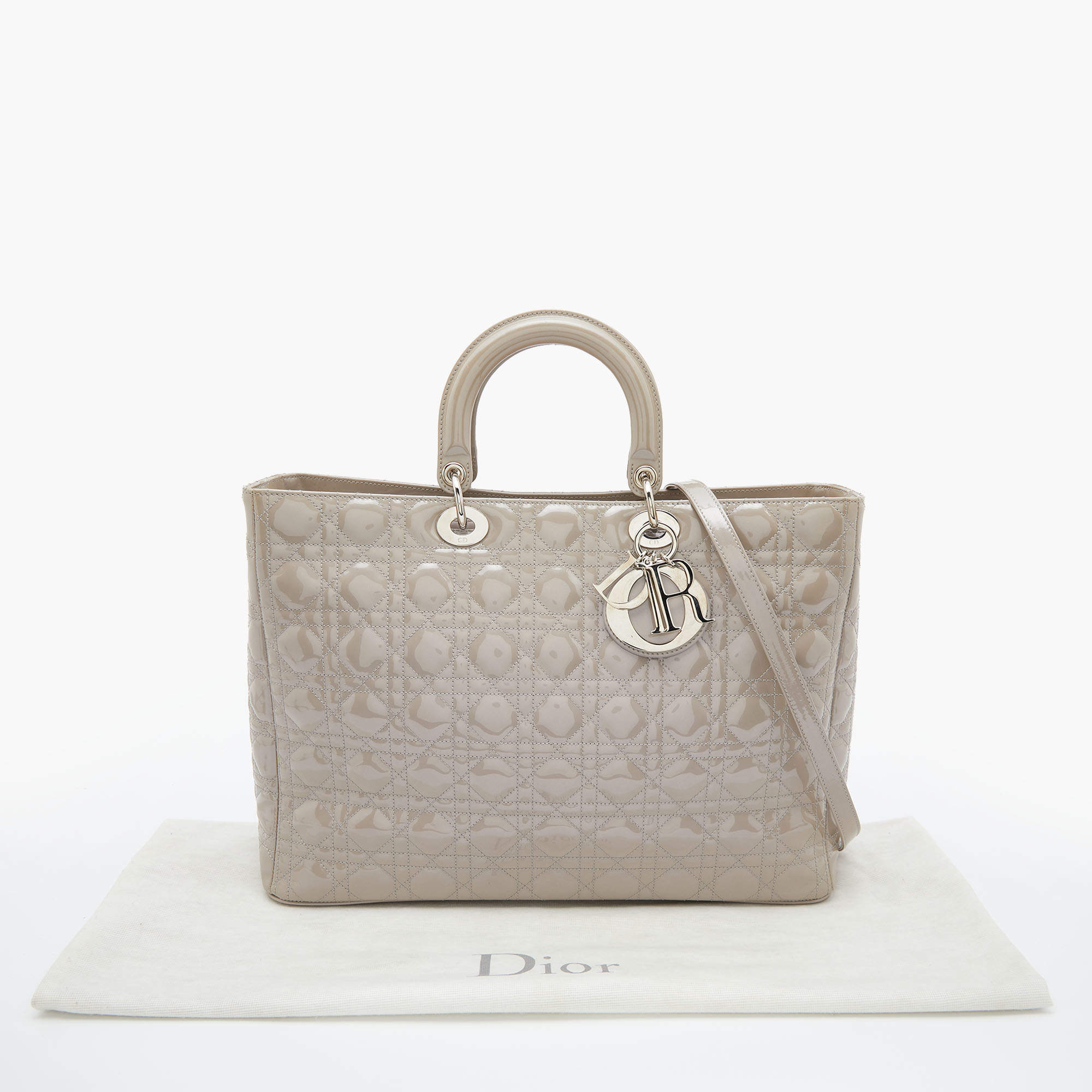 Grey dior 2024 tote bag