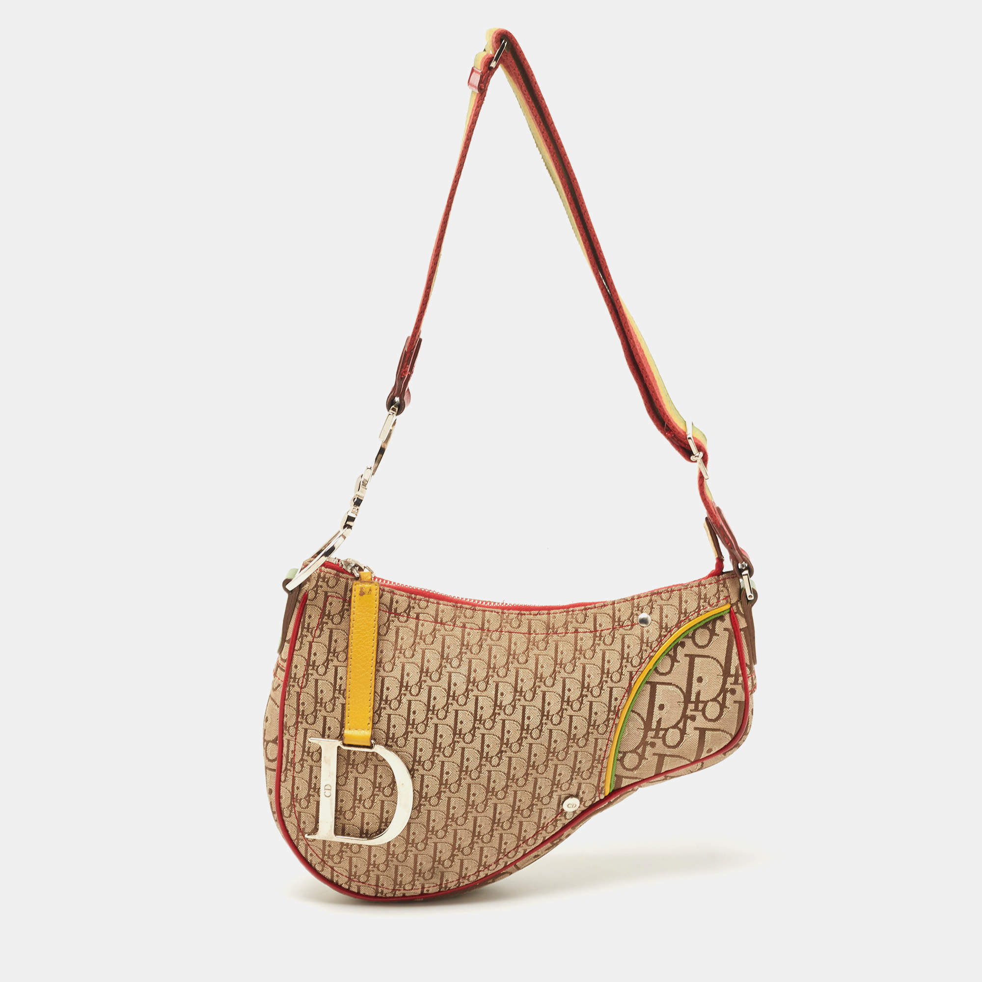 Dior Multicolor Oblique Saddle Crossbody Bag Dior