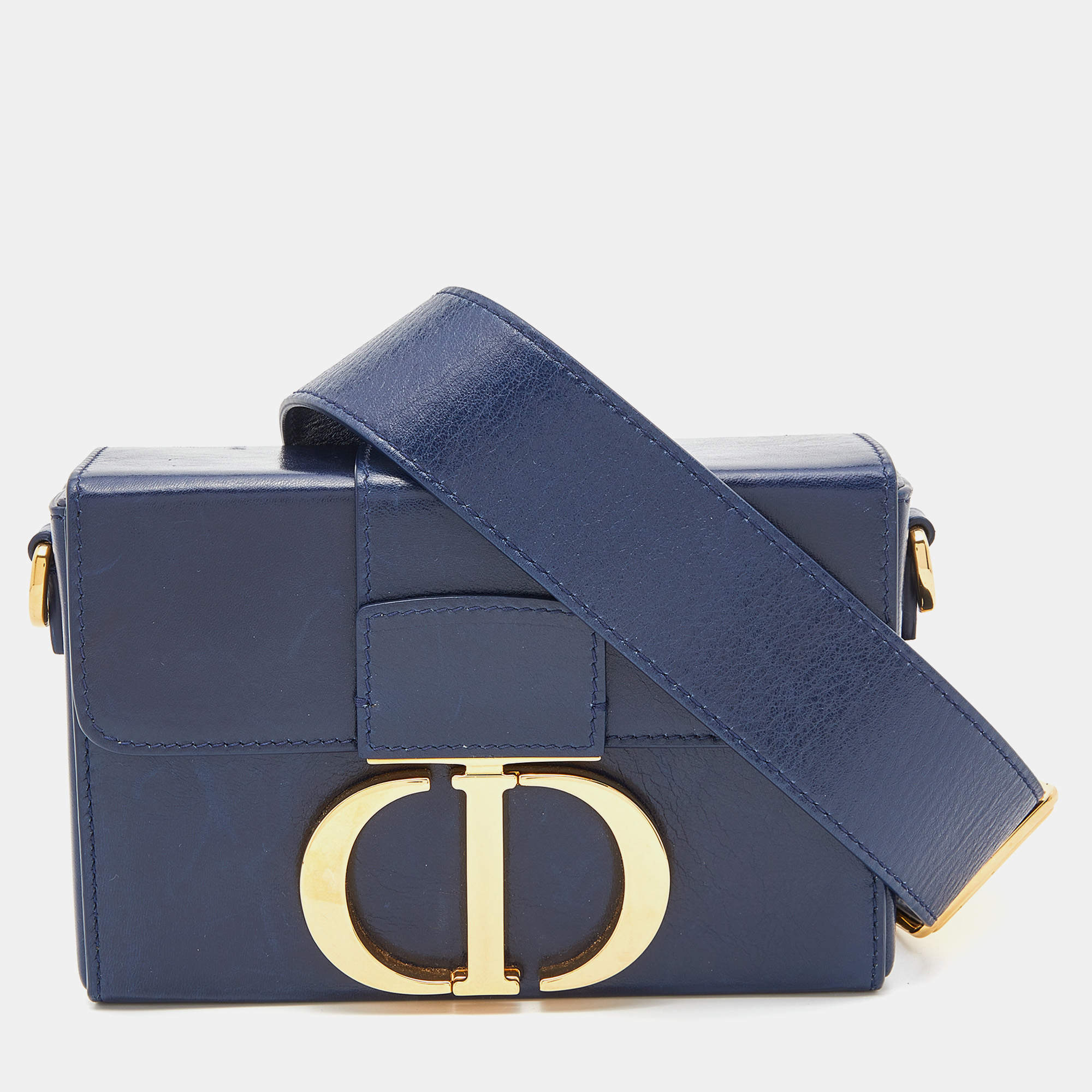 Dior Blue Leather 30 Montaigne Box Bag Dior  TLC