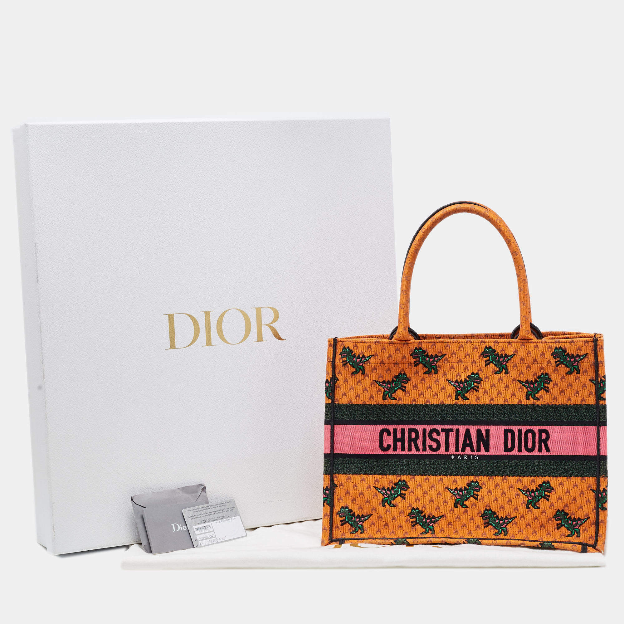 New Dior Limited Edition Orange Book Tote Bag