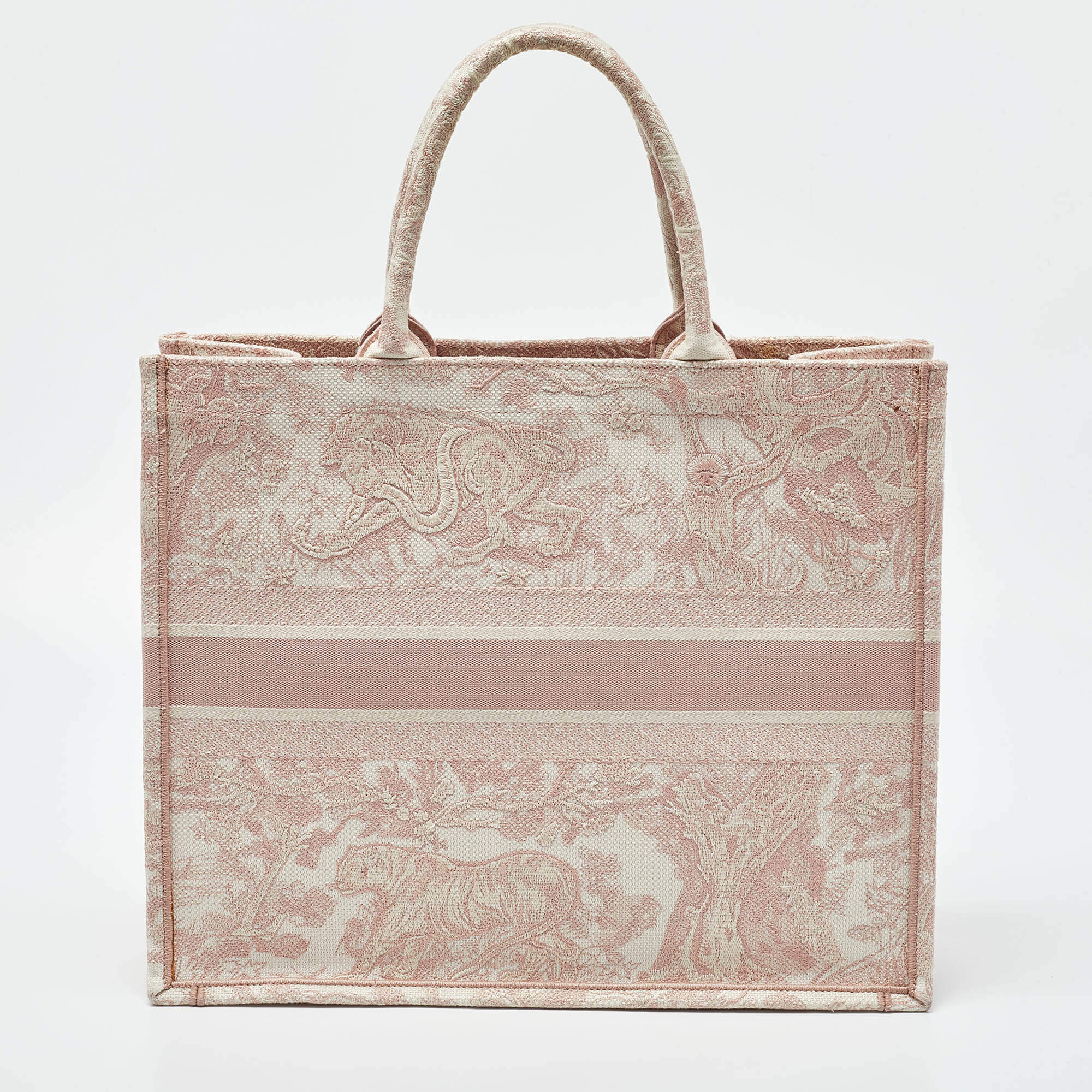 Pink christian best sale dior tote bag