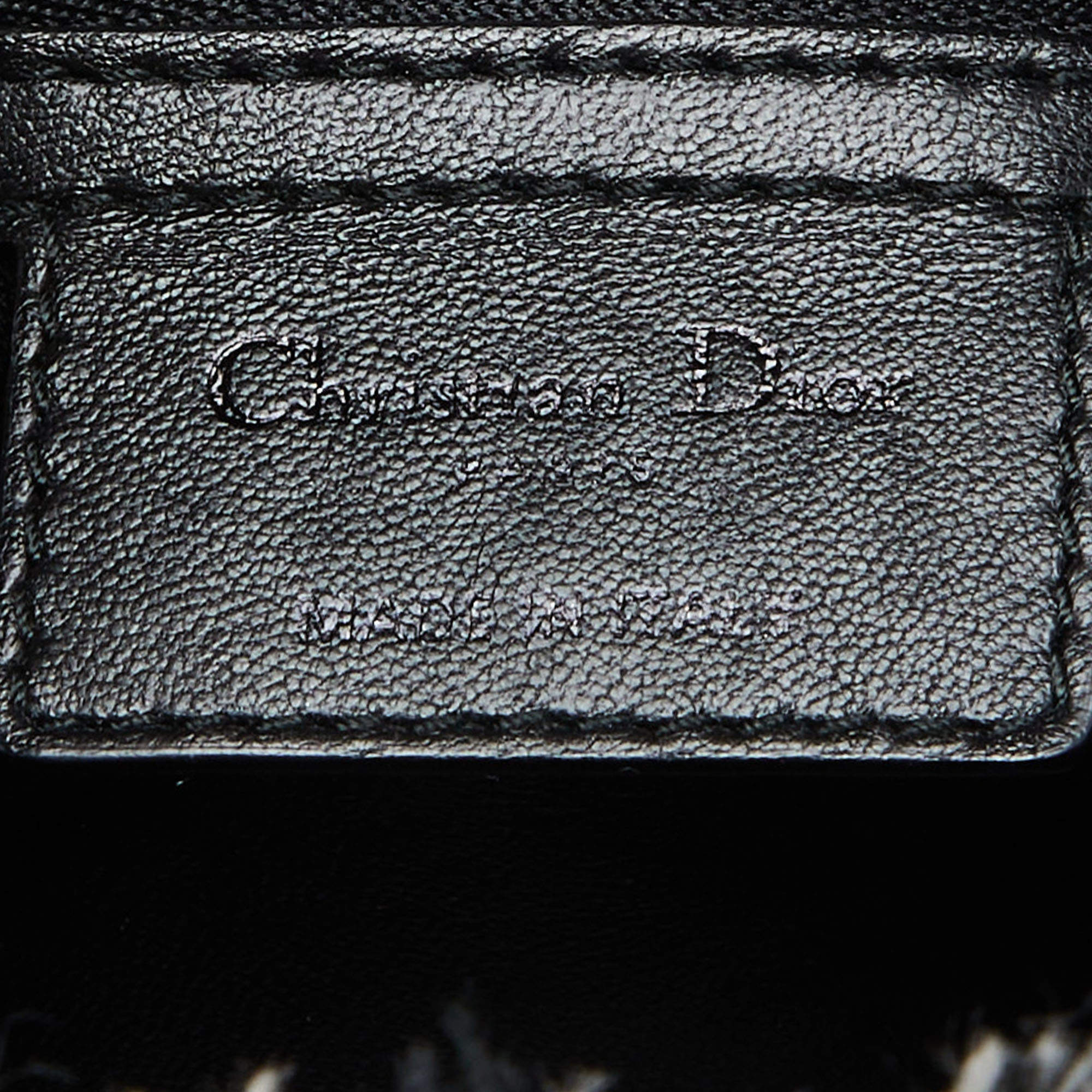 Christian Dior Black/White Tweed/Leather Medium Lady Dior Tote Bag -  Yoogi's Closet