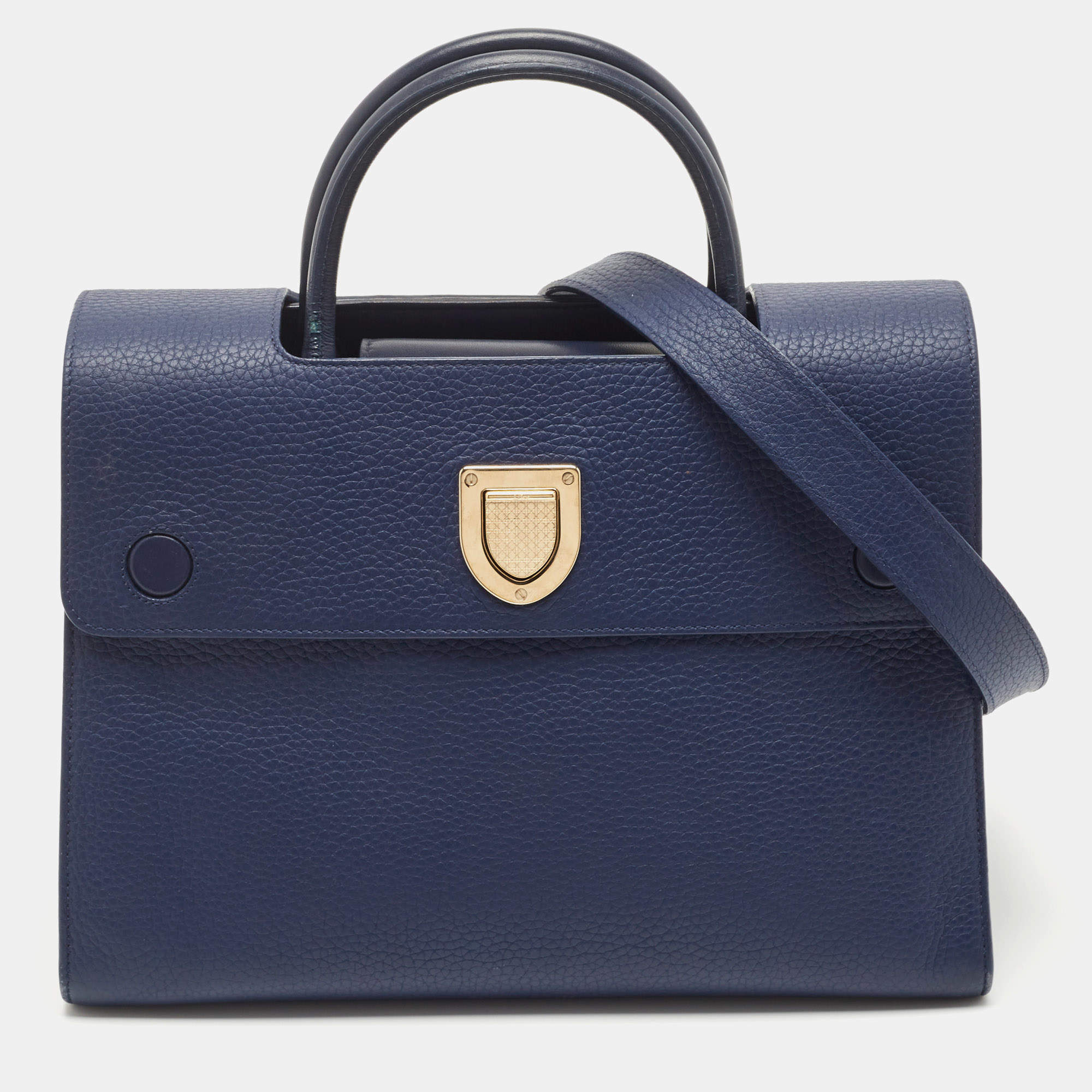 Dior Blue Leather Medium Diorever Bag