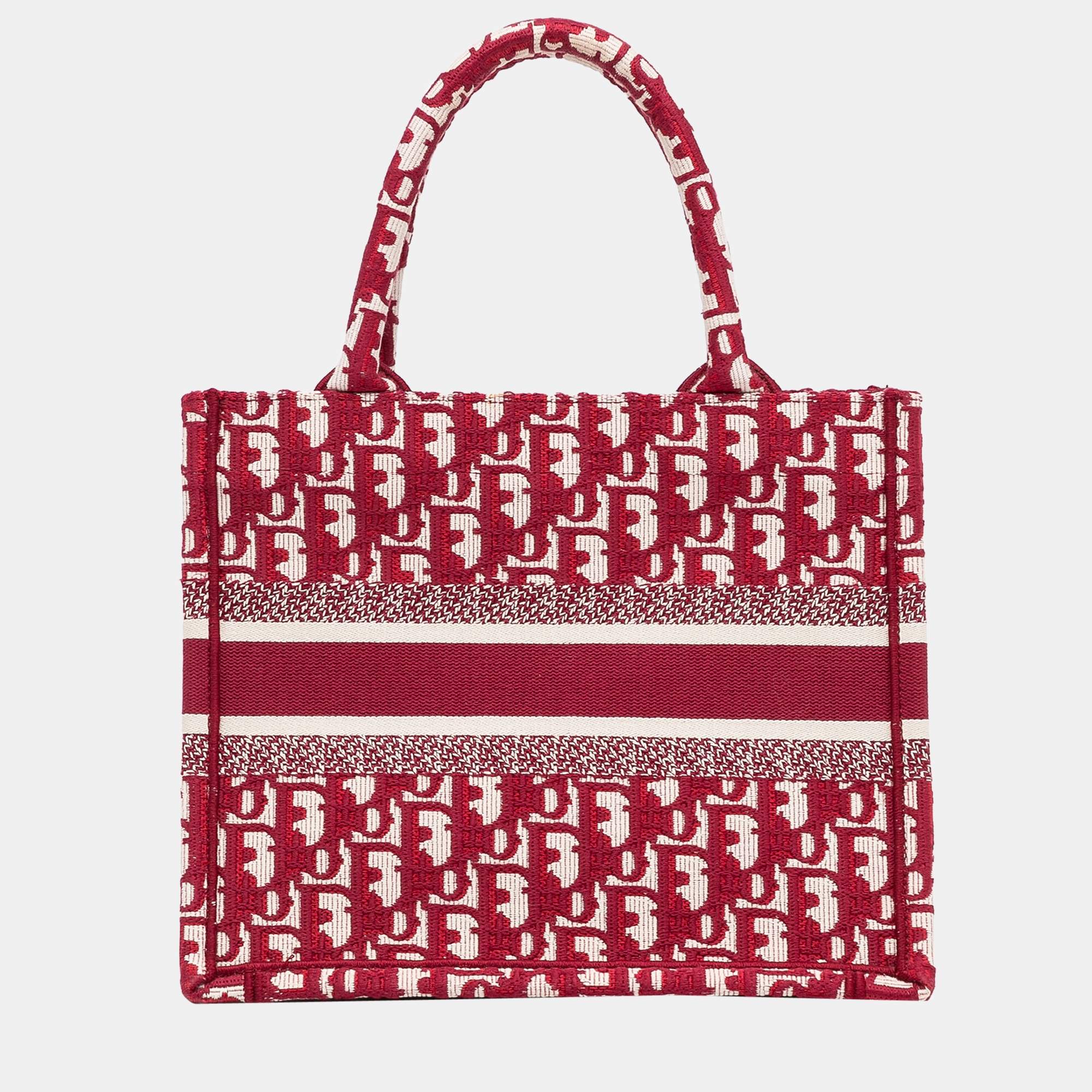 Dior book tote red hot sale