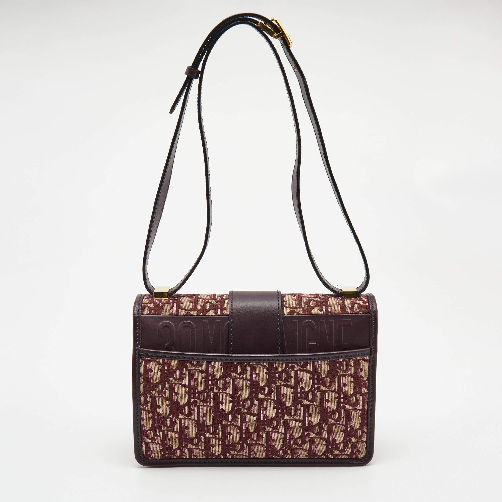 30 montaigne cloth handbag Dior Burgundy in Cloth - 31576252