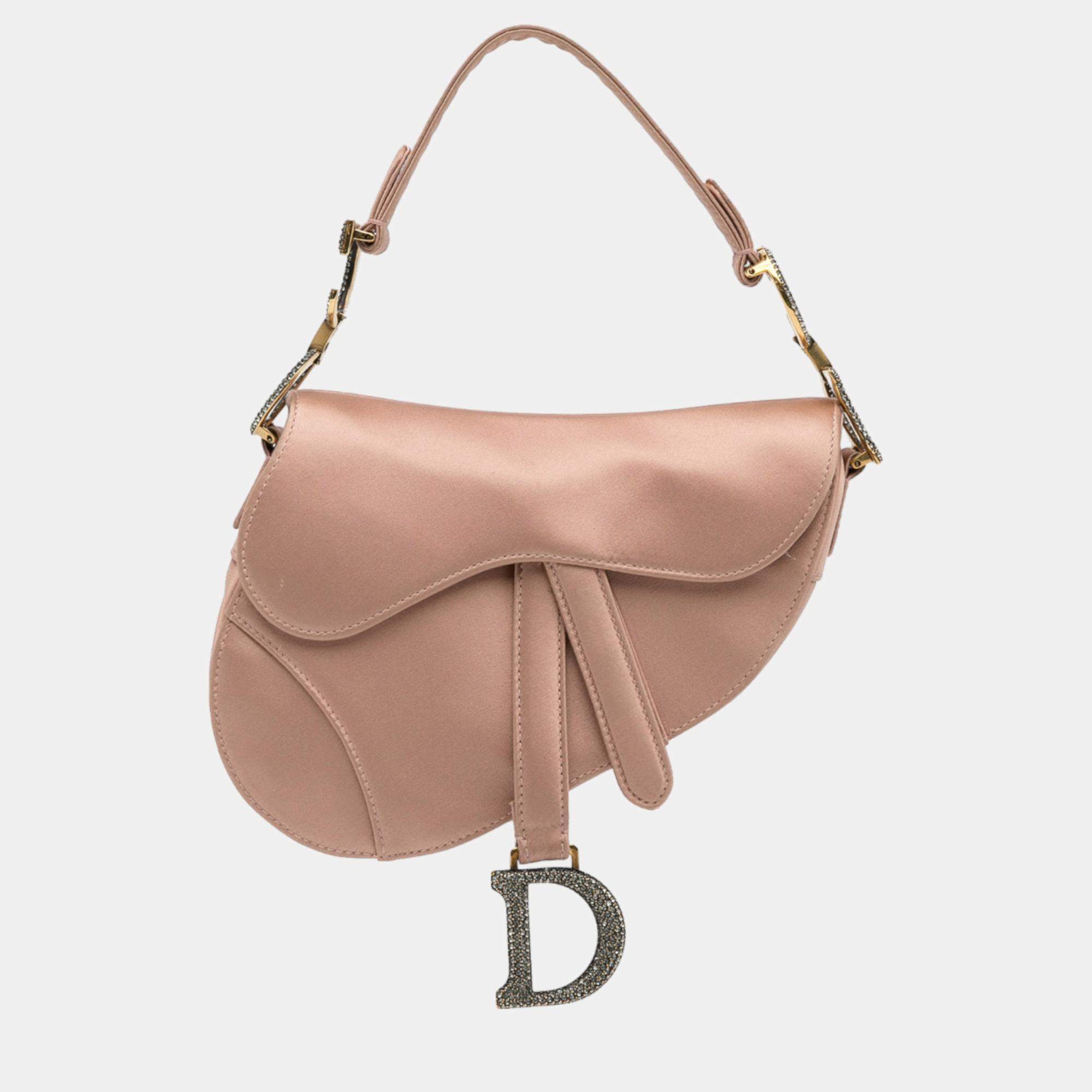 Dior crystal saddle outlet bag